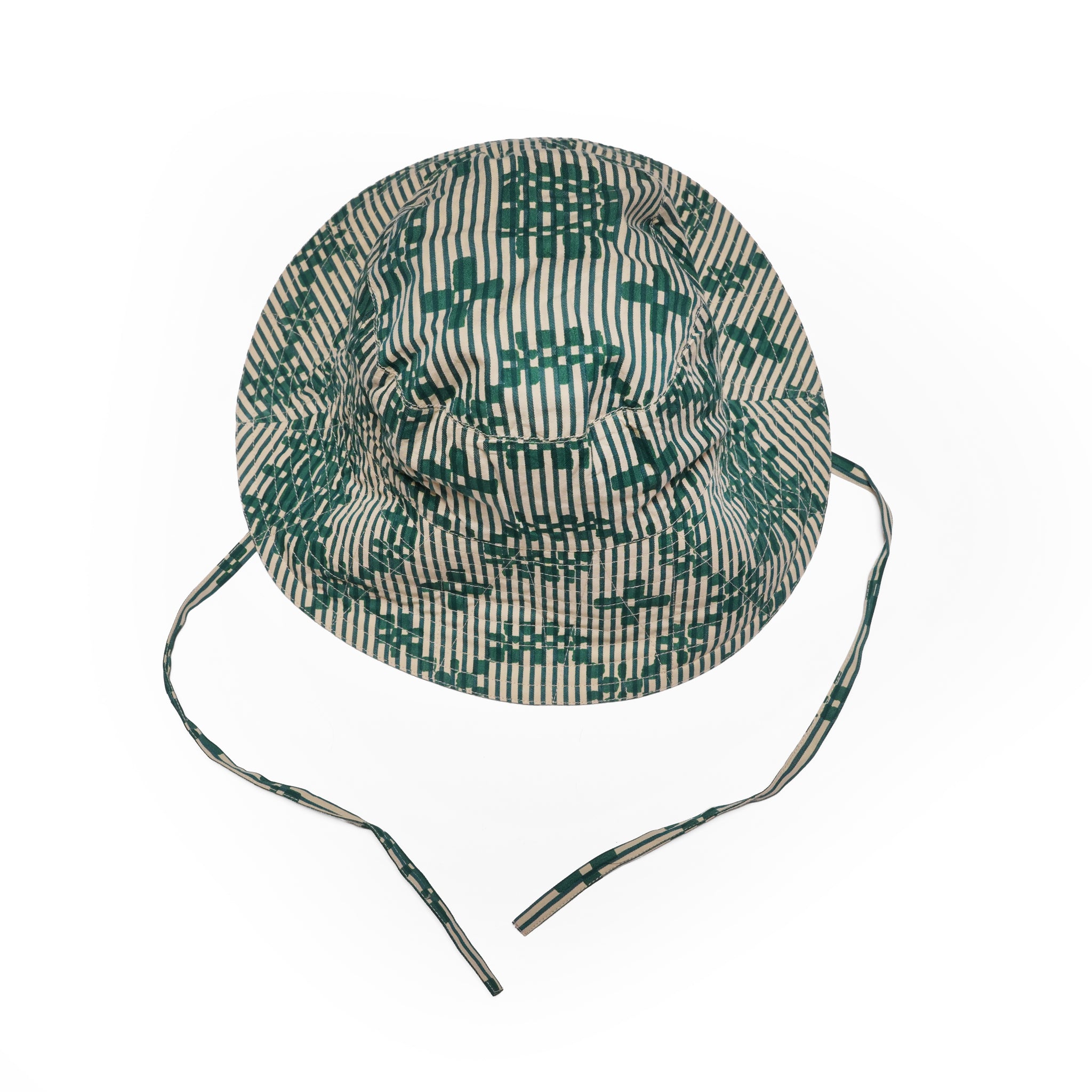 Cotton Flower Signal Print Hat | Color_Green | No_ 027061SE5 _Green【SARA MALLIKA_サラマリカ】