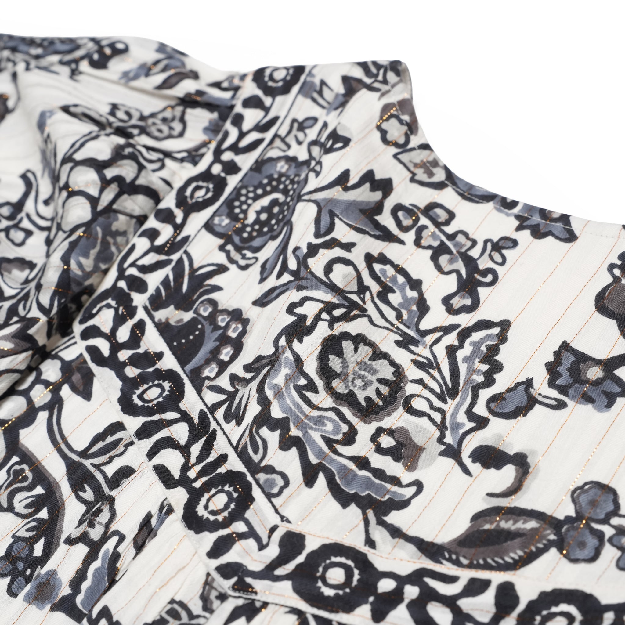 Paisley Flower Print Dress | Color_Black | No_020461SB1_Black【SARA MALLIKA_サラマリカ】