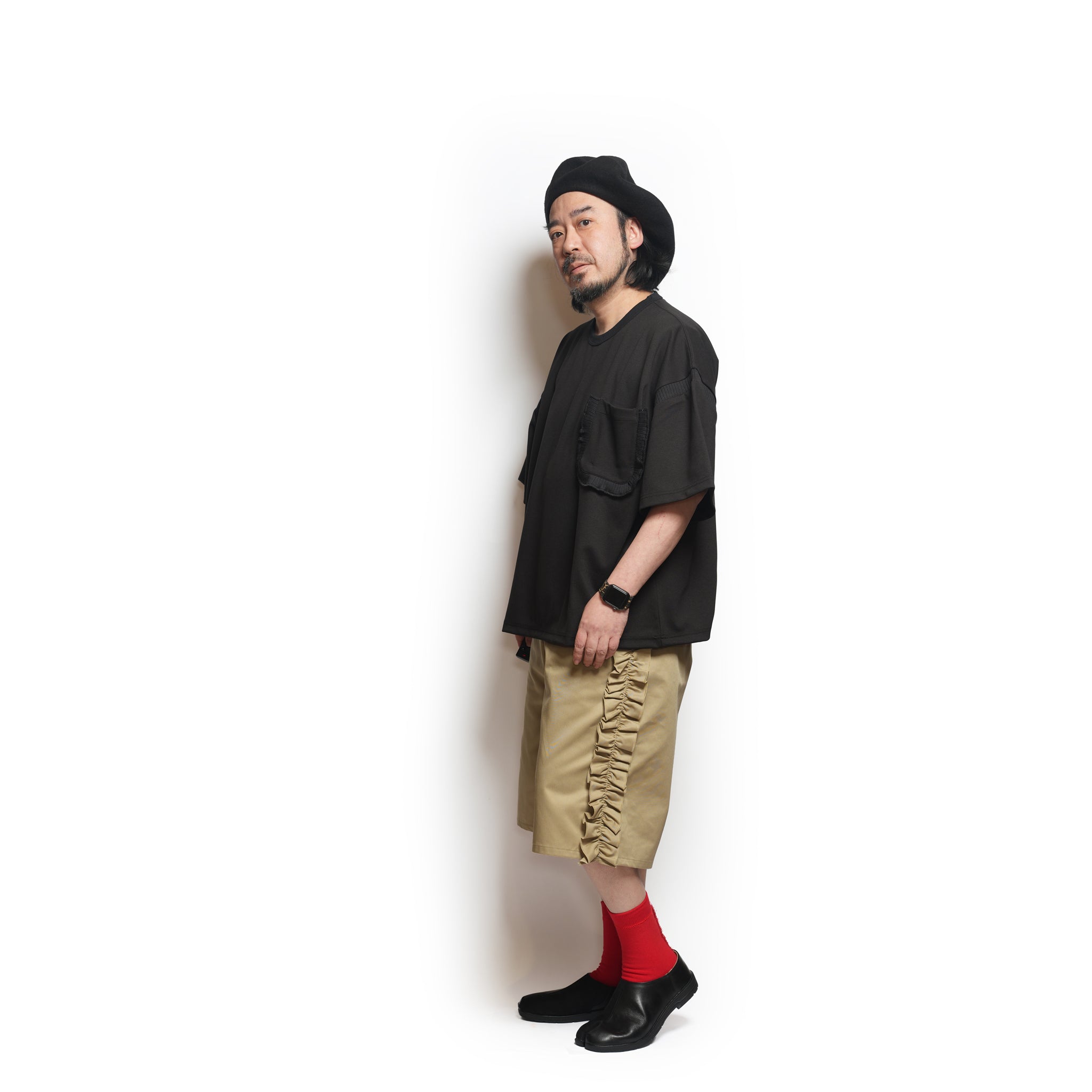 Rib T-Shirt – Black | NICK GEAR