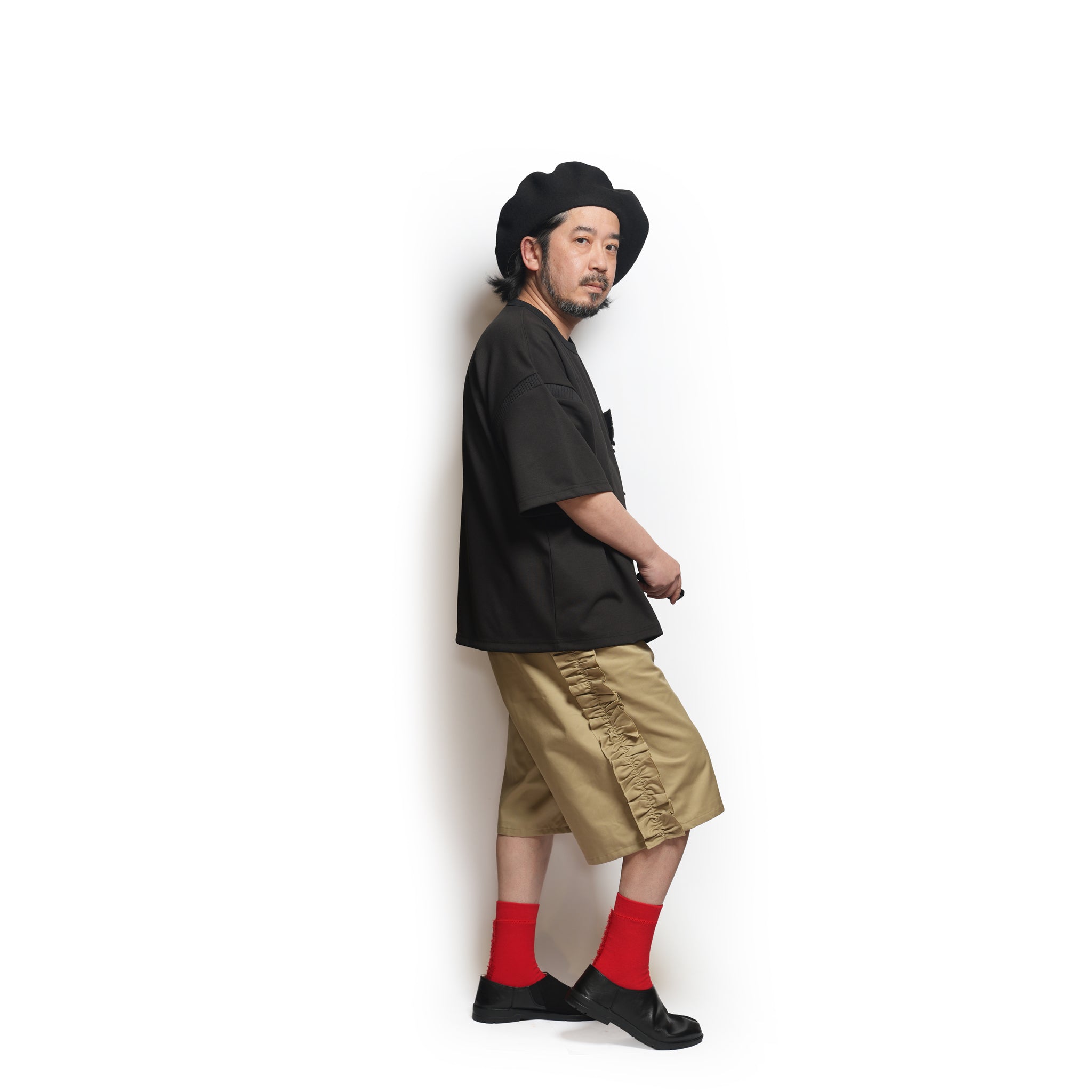Rib T-Shirt – Black | NICK GEAR