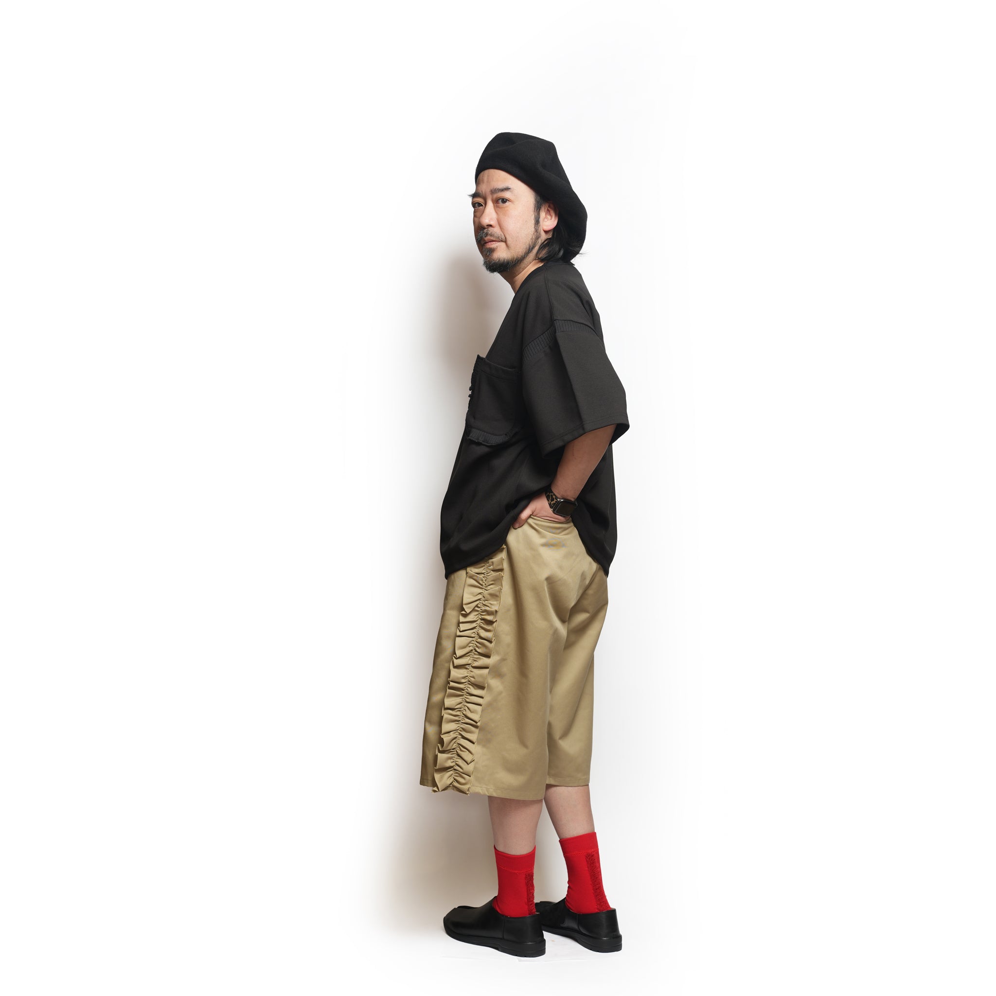 Rib T-Shirt – Black | NICK GEAR
