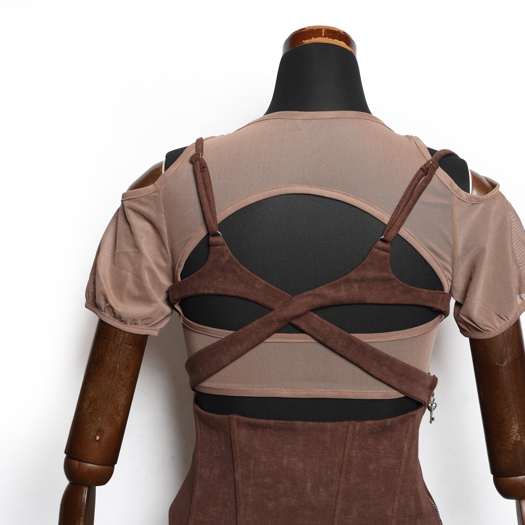 CHARMESH TOP (BROWN) | Bunny Hill Concept
