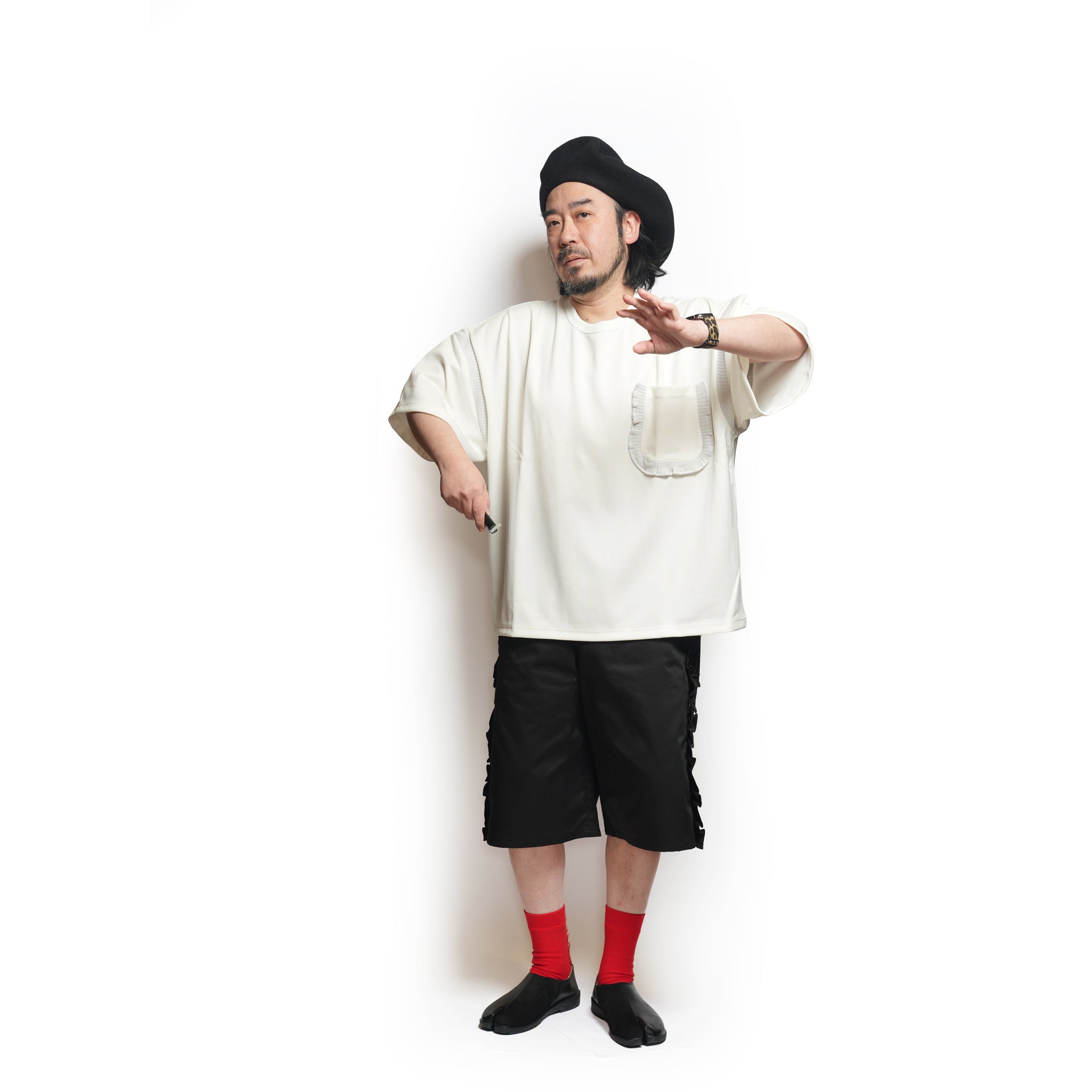 Rib T-Shirt – White | NICK GEAR