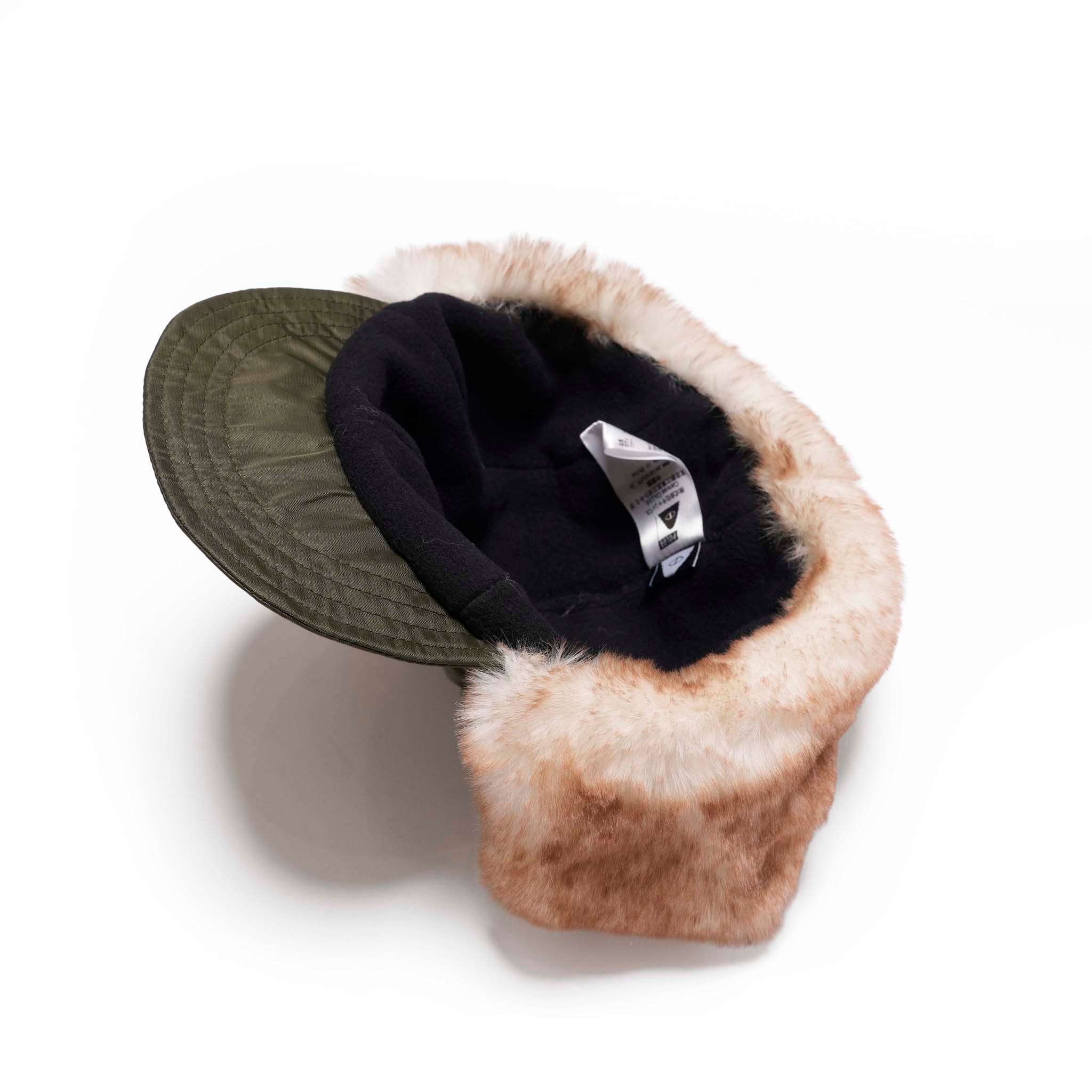 PL FLIGHT NYLON FUR FLAP CAP OLIVE[253MCV0082-OLV] | Color_Olive | No_4100225fw0229_olive【POLER_ポーラー】【ネコポス選択可能】