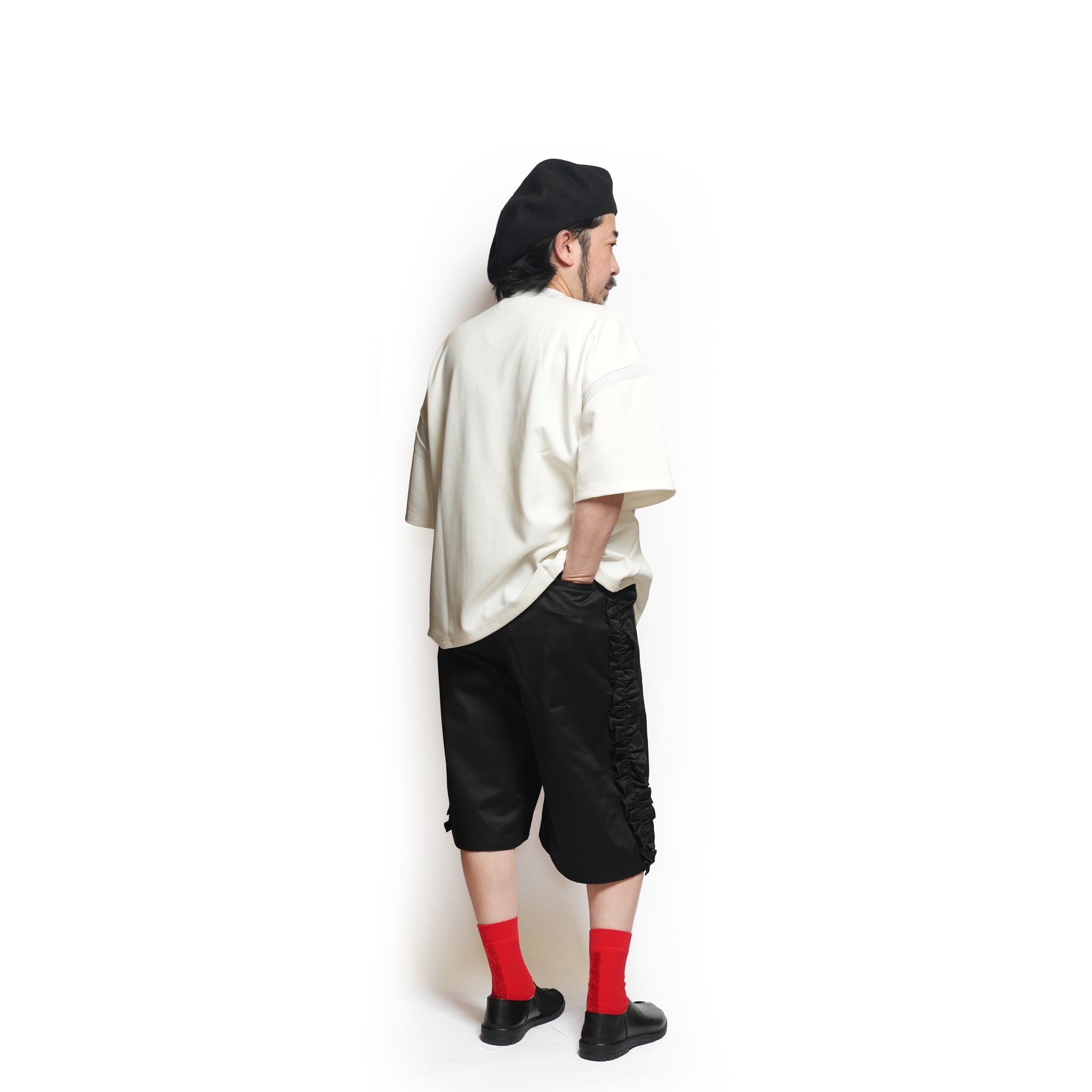 Rib T-Shirt – White | NICK GEAR