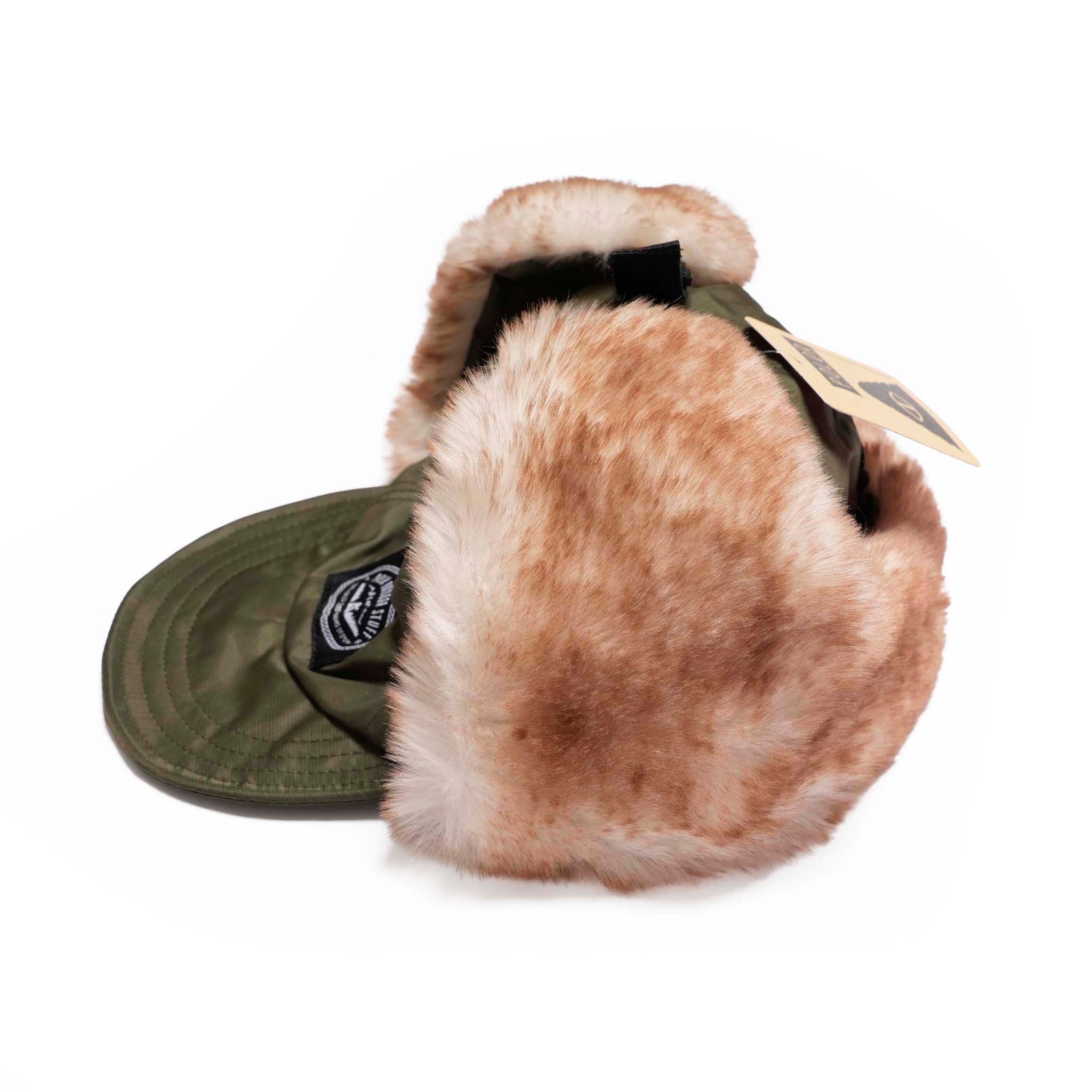 PL FLIGHT NYLON FUR FLAP CAP OLIVE[253MCV0082-OLV] | Color_Olive | No_4100225fw0229_olive【POLER_ポーラー】【ネコポス選択可能】