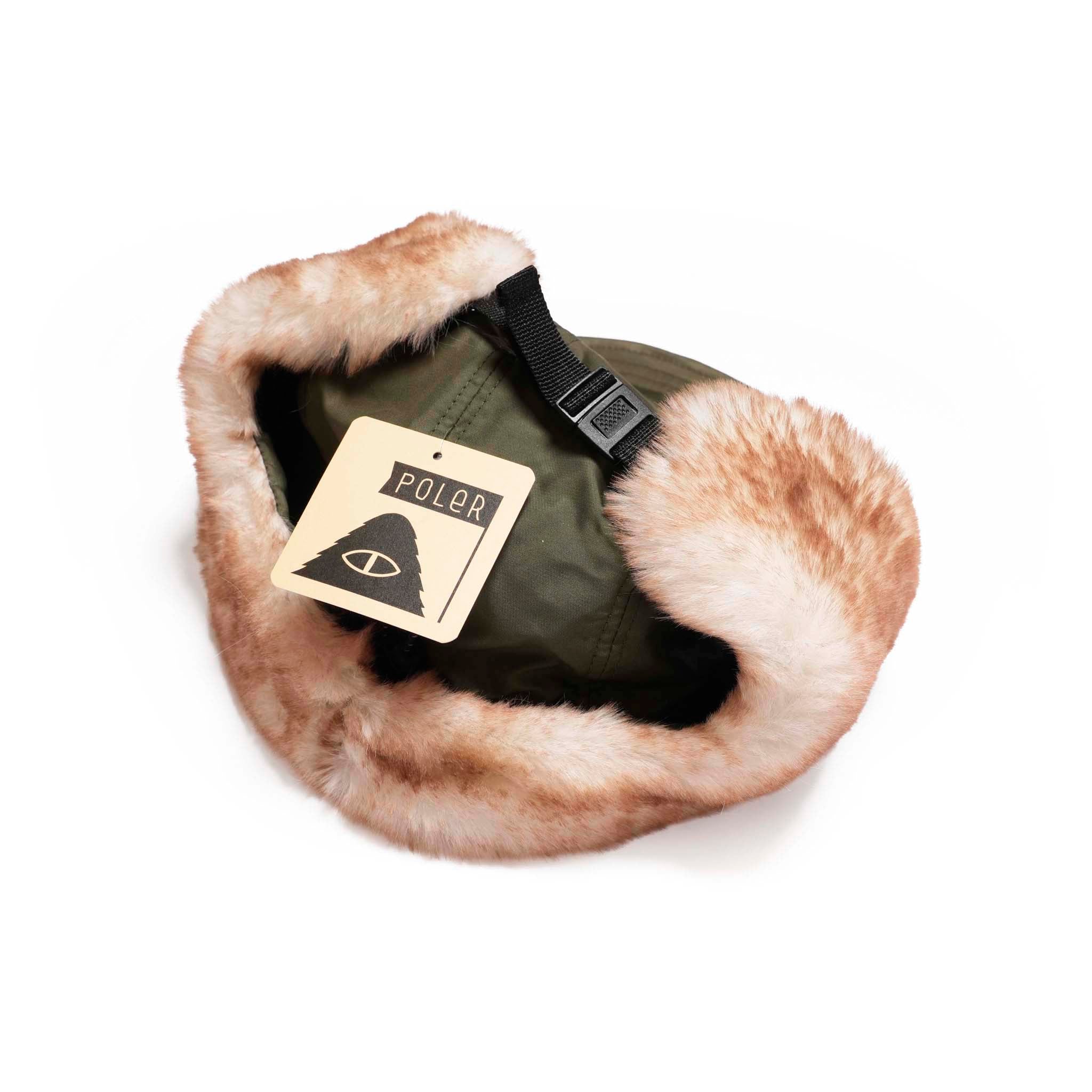 PL FLIGHT NYLON FUR FLAP CAP OLIVE[253MCV0082-OLV] | Color_Olive | No_4100225fw0229_olive【POLER_ポーラー】【ネコポス選択可能】