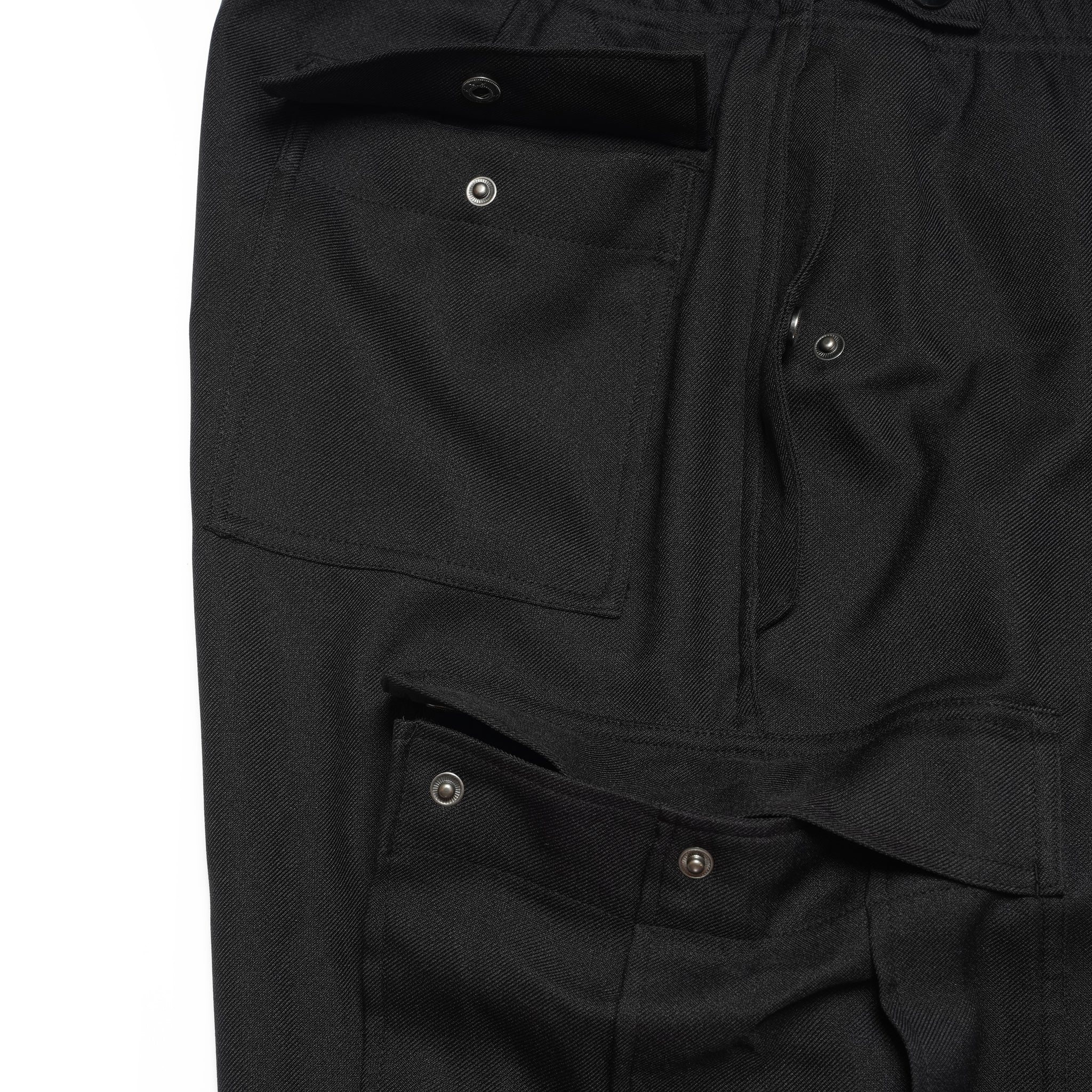 Easy Trousers Shorts / Randy shorts-sta-prest (Black) | IMPRESTORE