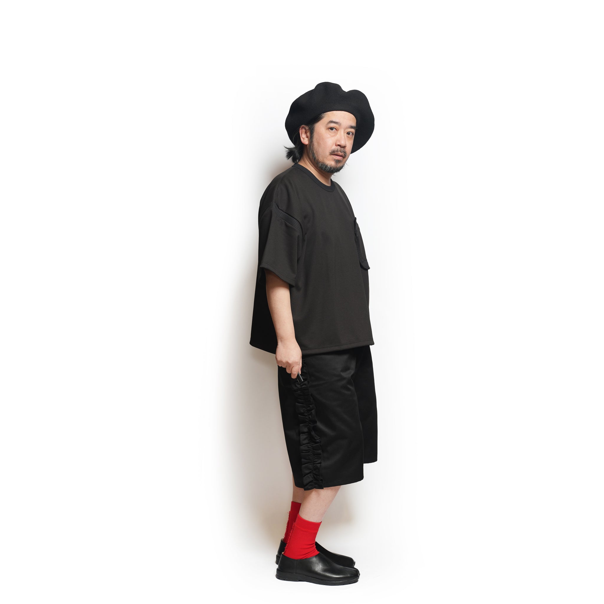 Rib T-Shirt – Black | NICK GEAR