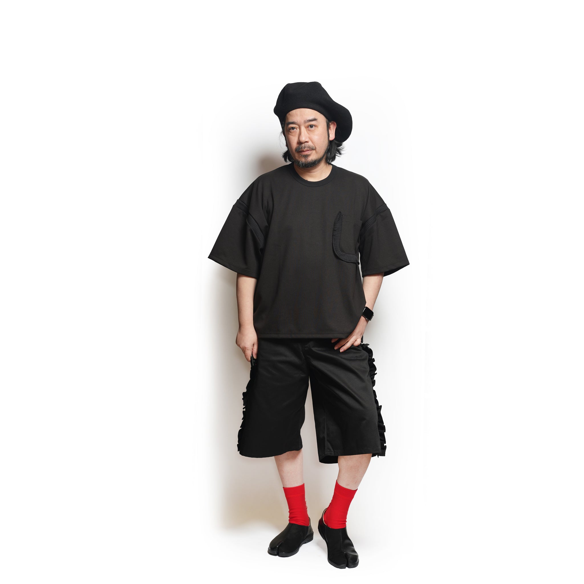 Rib T-Shirt – Black | NICK GEAR