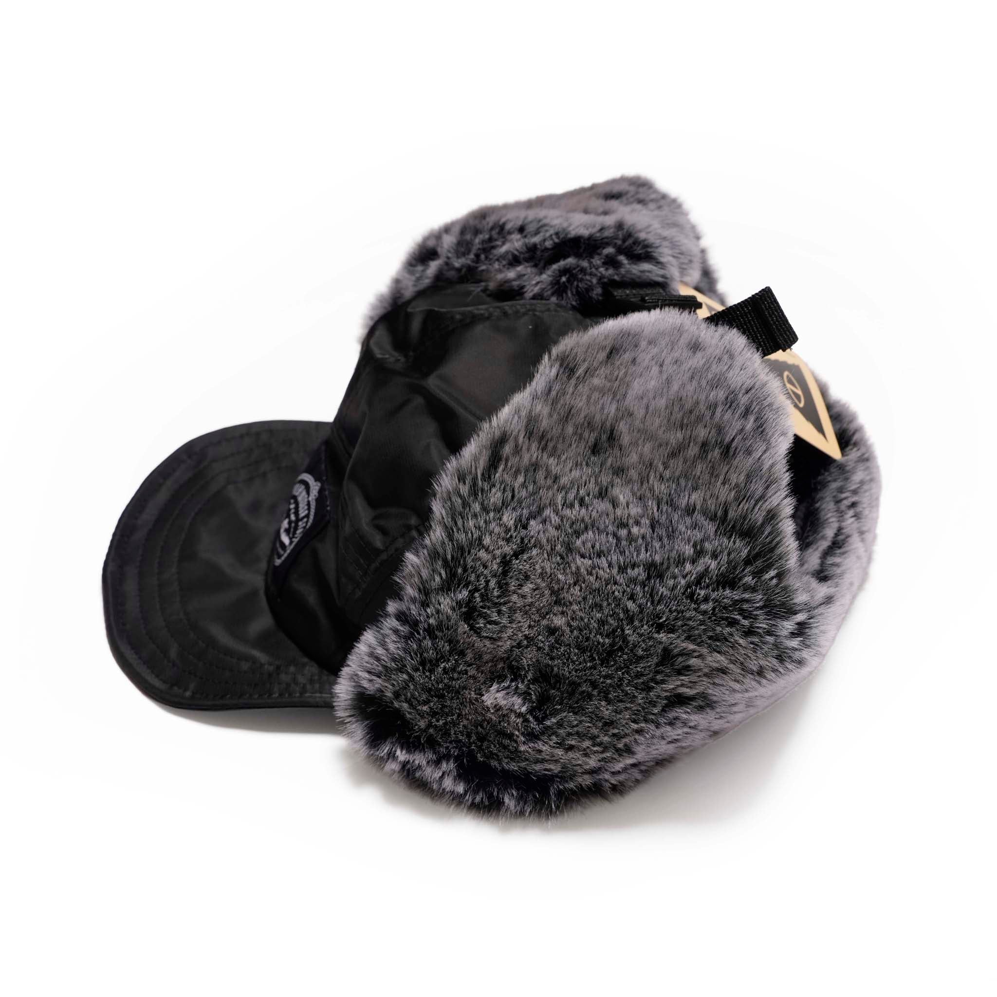 PL FLIGHT NYLON FUR FLAP CAP BLACK[253MCV0082-BLK] | Color_Black | No_4100225fw0228_black【POLER_ポーラー】【ネコポス選択可能】