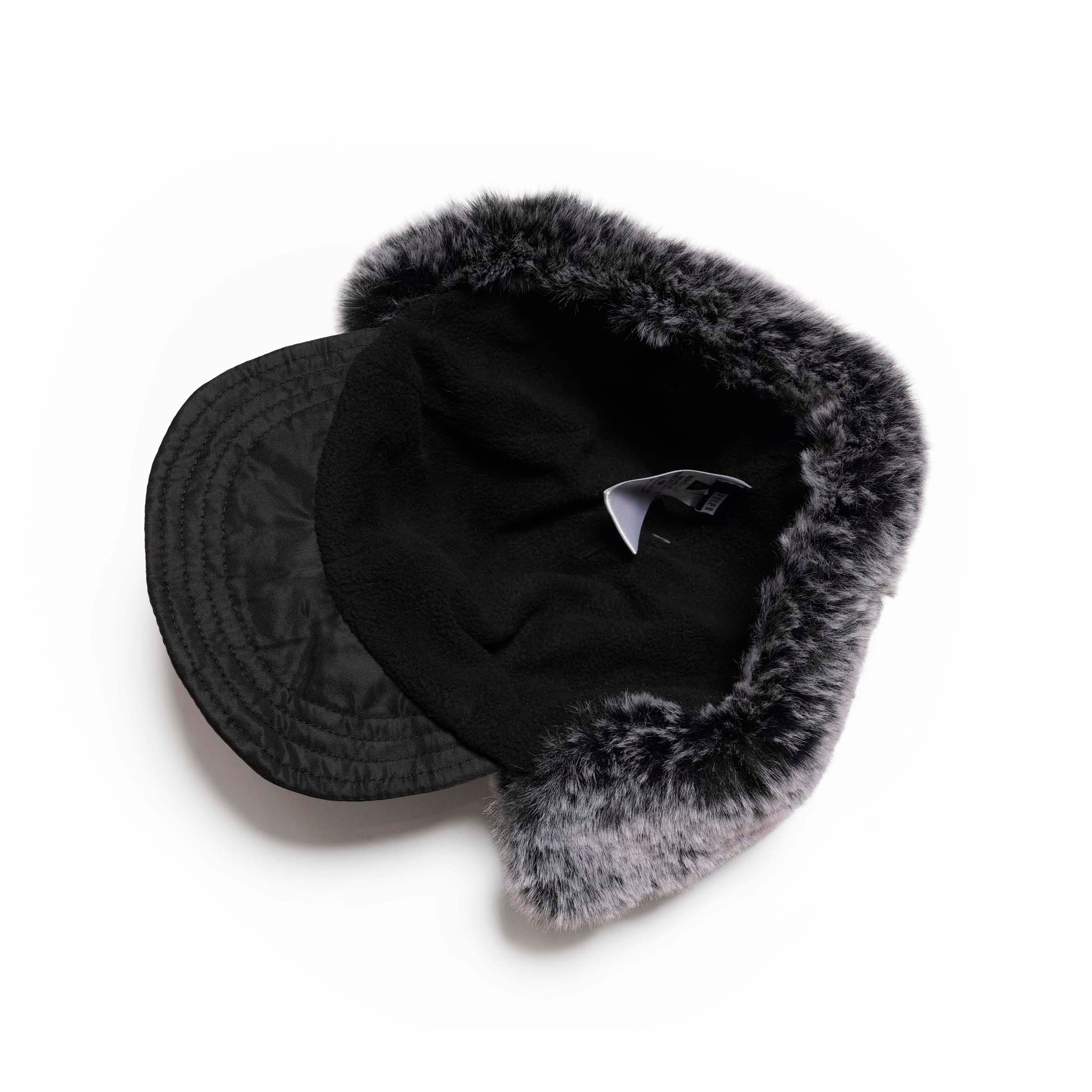 PL FLIGHT NYLON FUR FLAP CAP BLACK[253MCV0082-BLK] | Color_Black | No_4100225fw0228_black【POLER_ポーラー】【ネコポス選択可能】