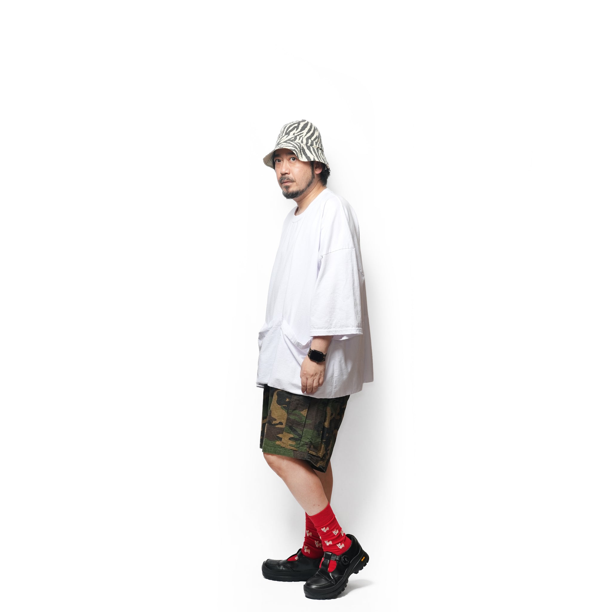 Easy Trousers Shorts / Randy shorts-rip (Woodland) | IMPRESTORE