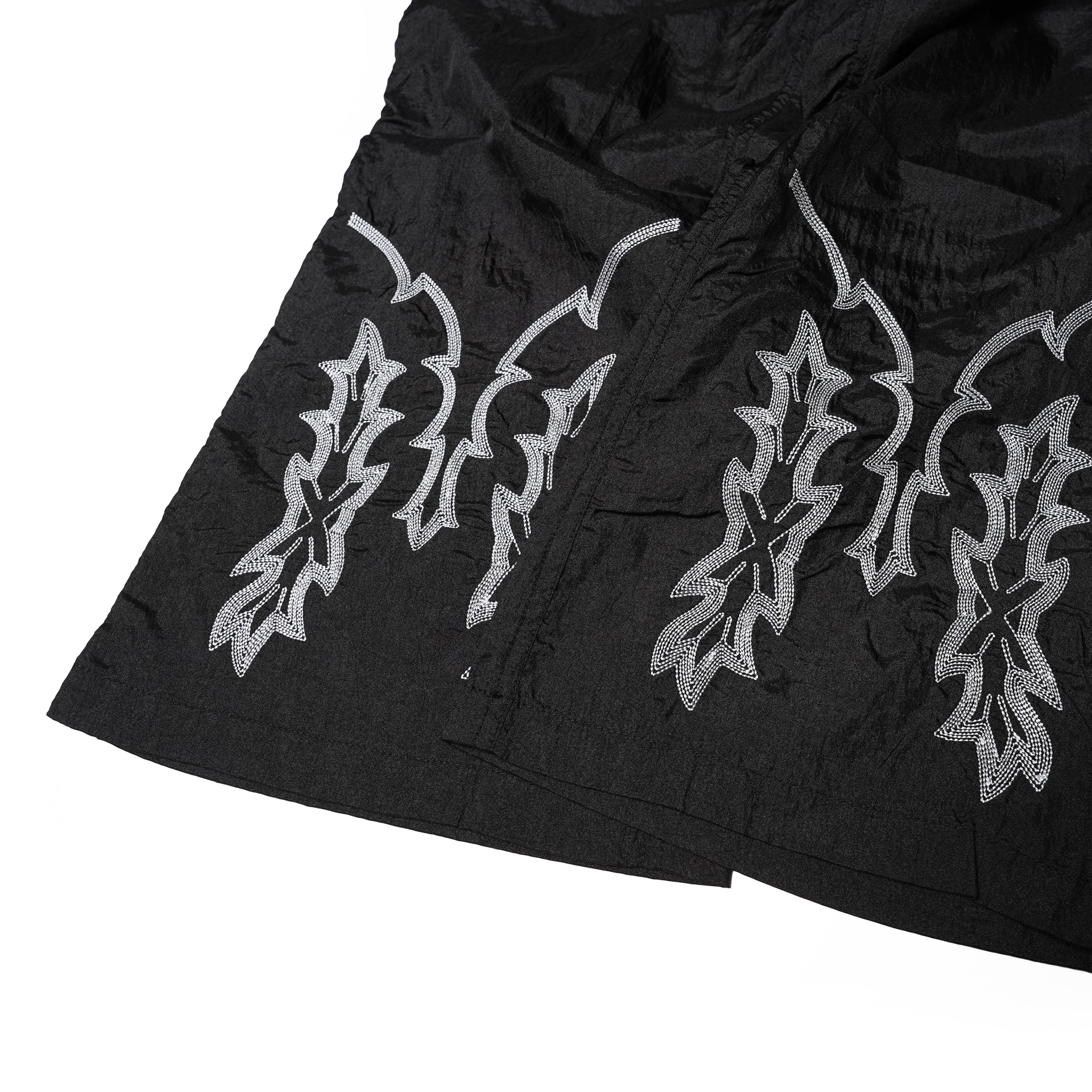 No:OK241-501_BLACK | Name:Nylon Embroidery Pants | Color:Black【OK_オーケー】【入荷予定アイテム・入荷連絡可能】