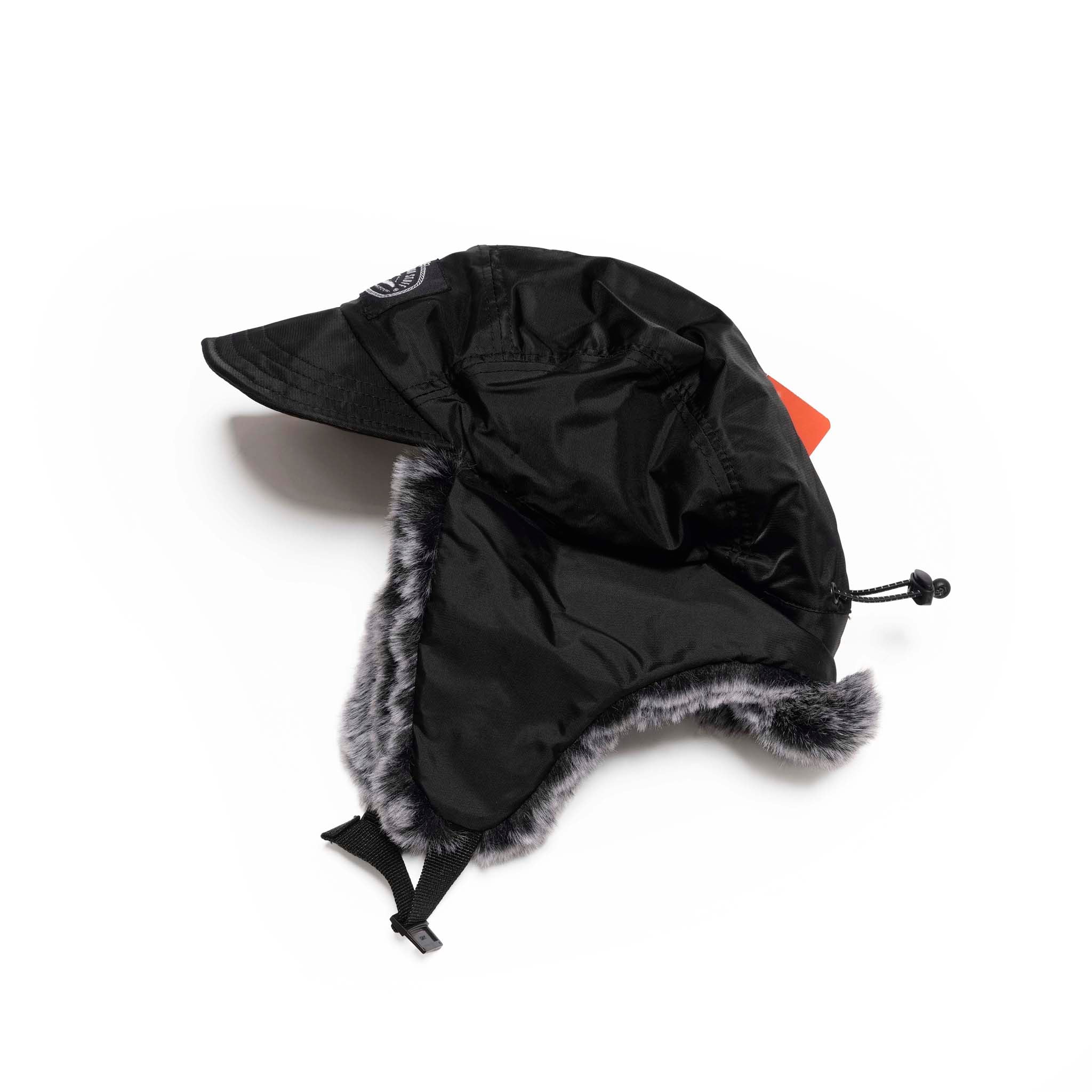 PL FLIGHT NYLON FUR FLAP CAP BLACK[253MCV0082-BLK] | Color_Black | No_4100225fw0228_black【POLER_ポーラー】【ネコポス選択可能】
