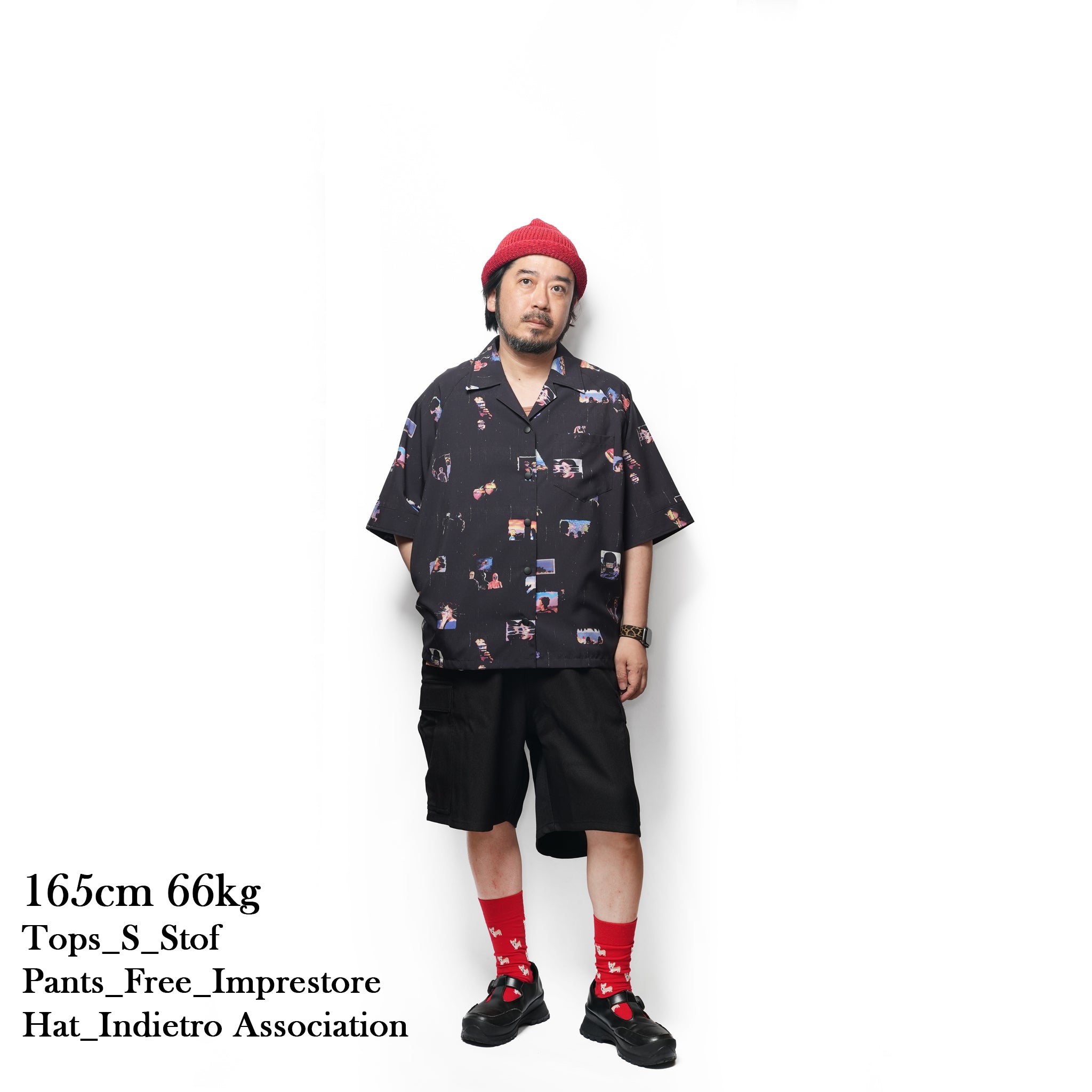 Easy Trousers Shorts / Randy shorts-sta-prest (Black) | IMPRESTORE