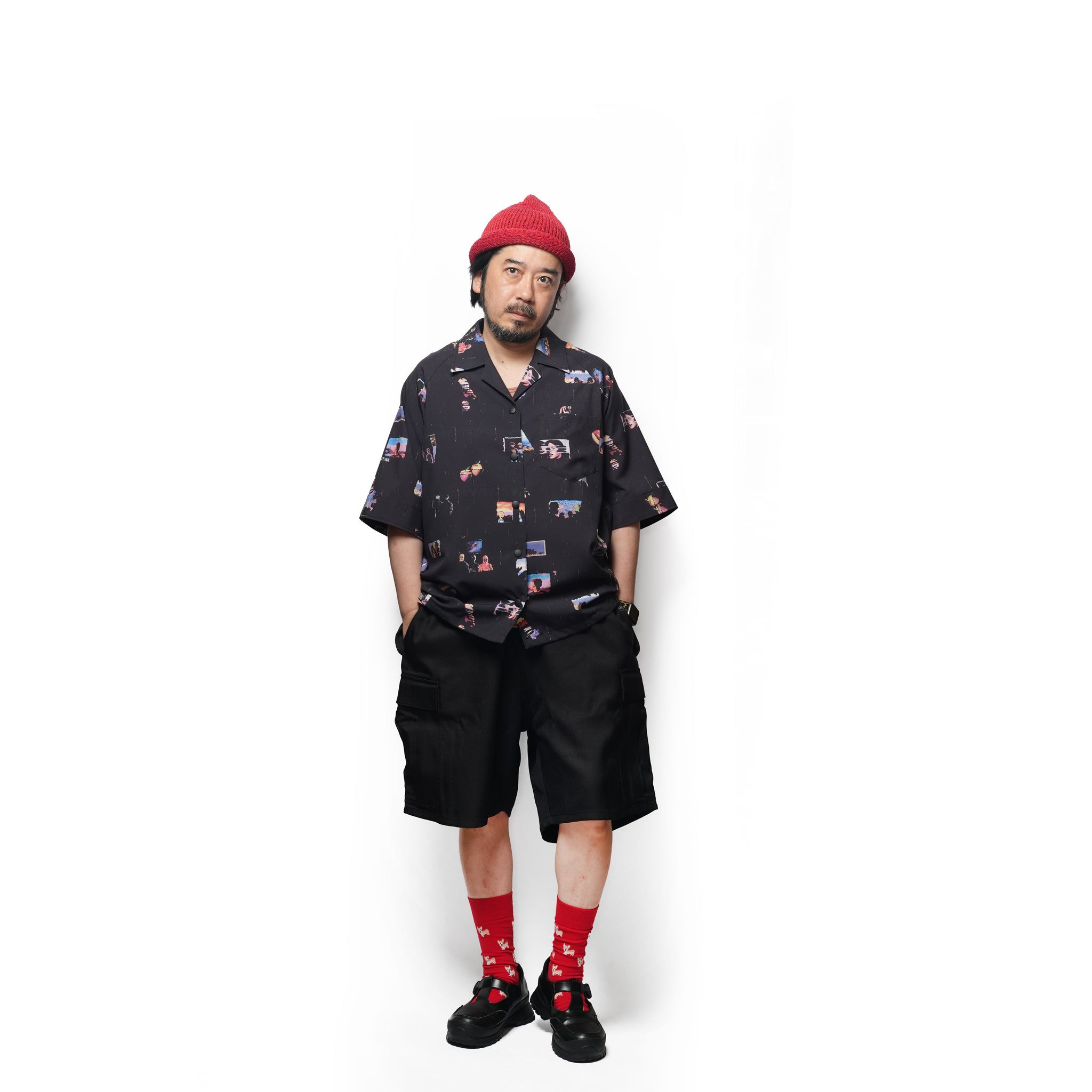 Easy Trousers Shorts / Randy shorts-sta-prest (Black) | IMPRESTORE
