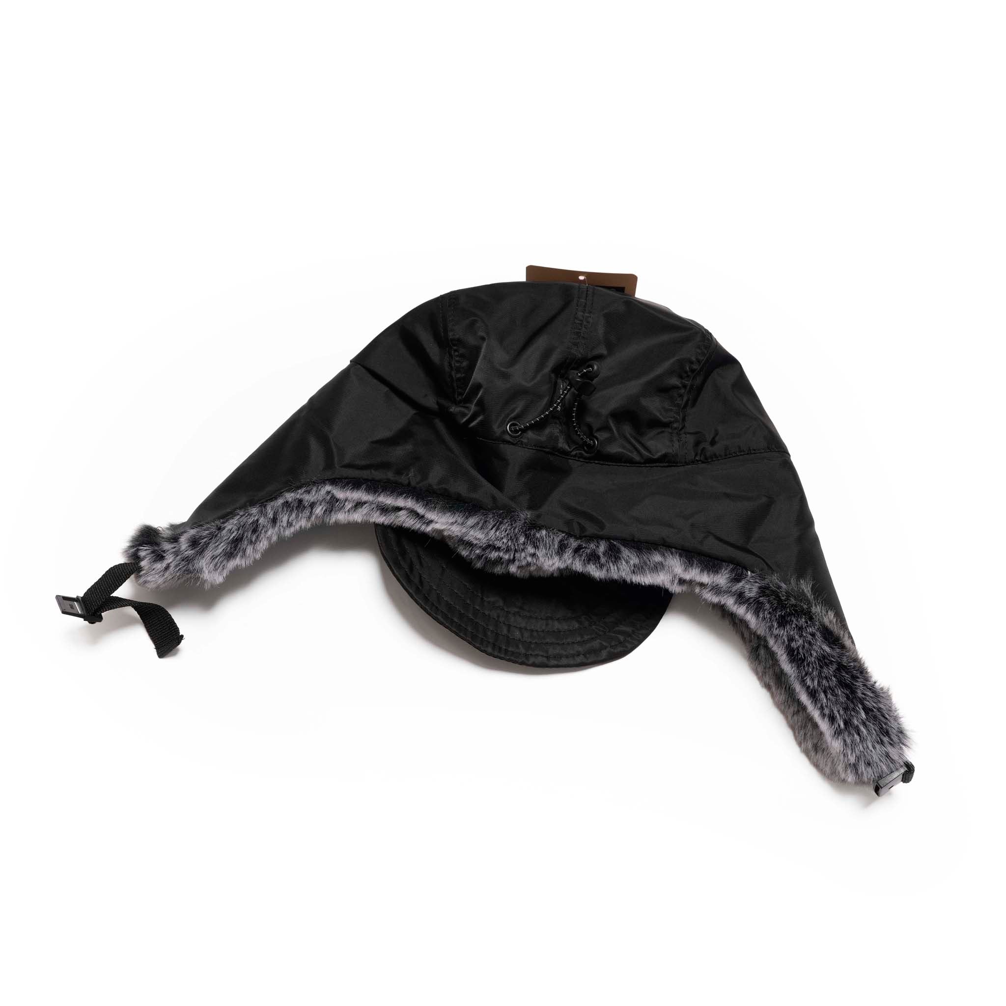 PL FLIGHT NYLON FUR FLAP CAP BLACK[253MCV0082-BLK] | Color_Black | No_4100225fw0228_black【POLER_ポーラー】【ネコポス選択可能】
