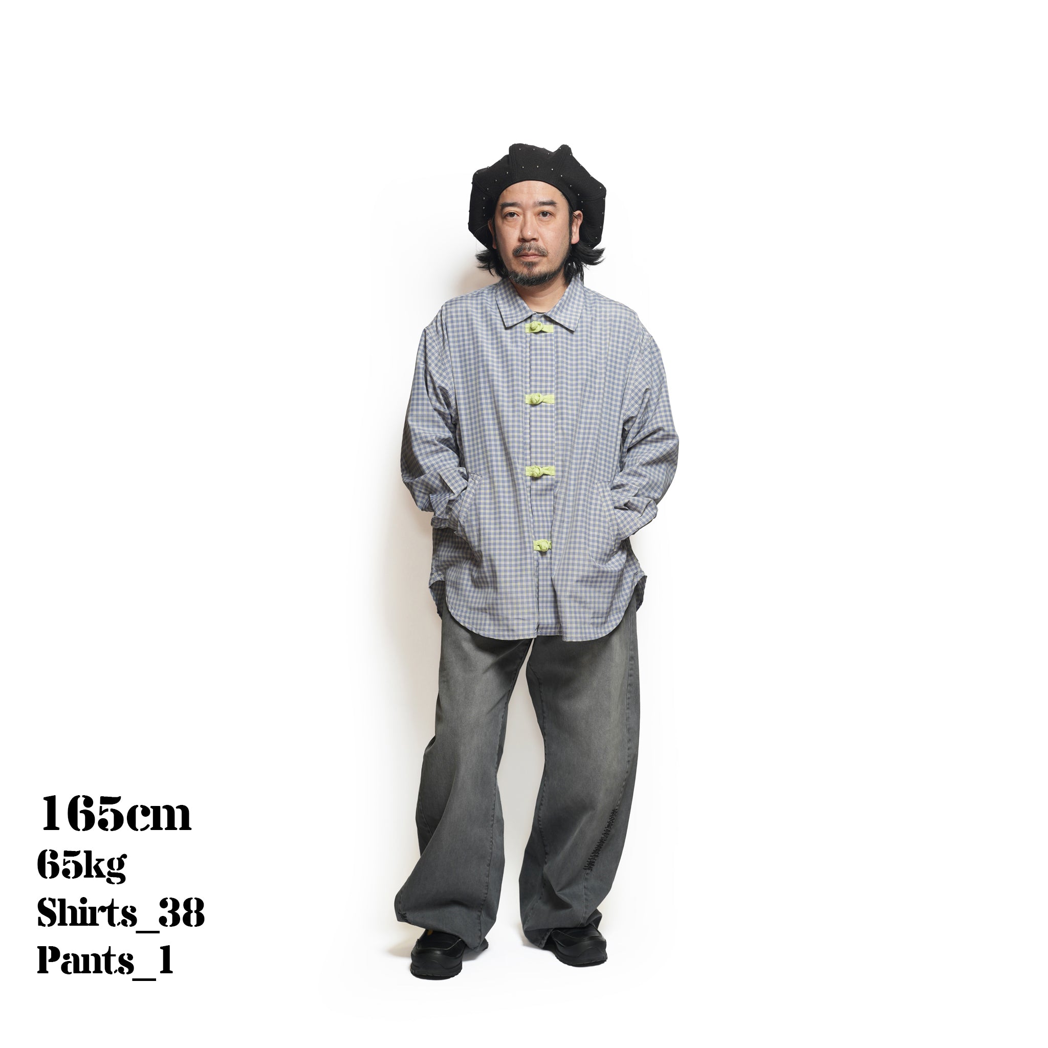 Curvy work pants – Washed Grey | PLATEAU STUDIO