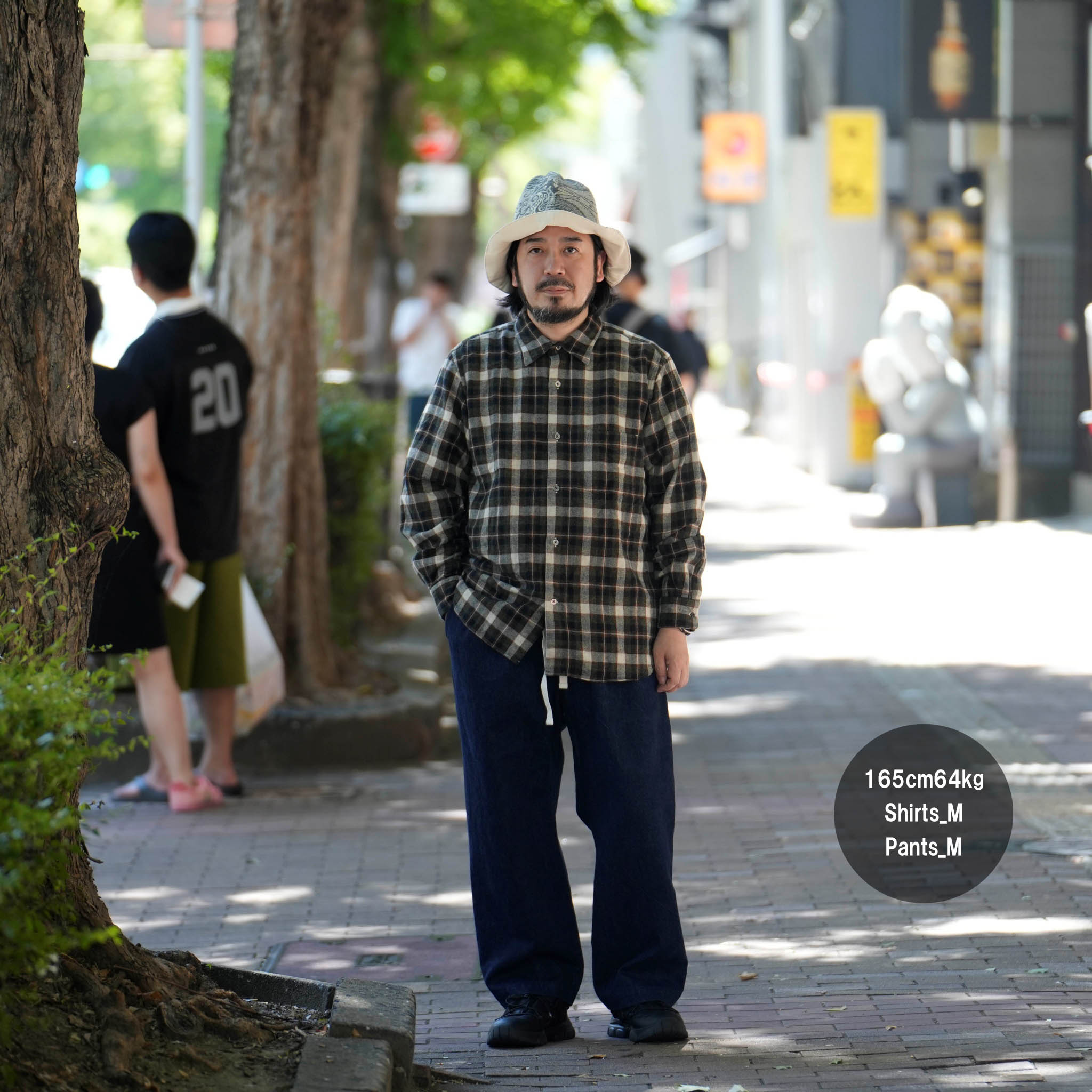 RG-03_OLIVE | REGULAR COLLAR SHIRT-FLANNEL CHECK | Color:Olive【CATTA_カッタ】