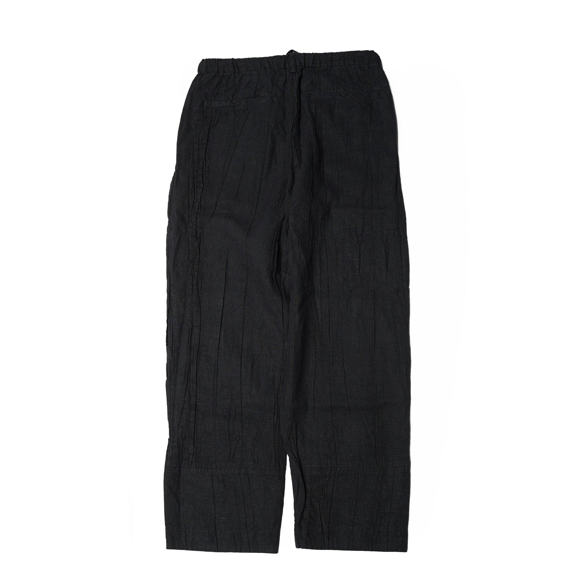 No:M-2310853 | Name:Linen mix tuck pants | Color:Sand/Black【MODEM DESIGN_モデムデザイン】