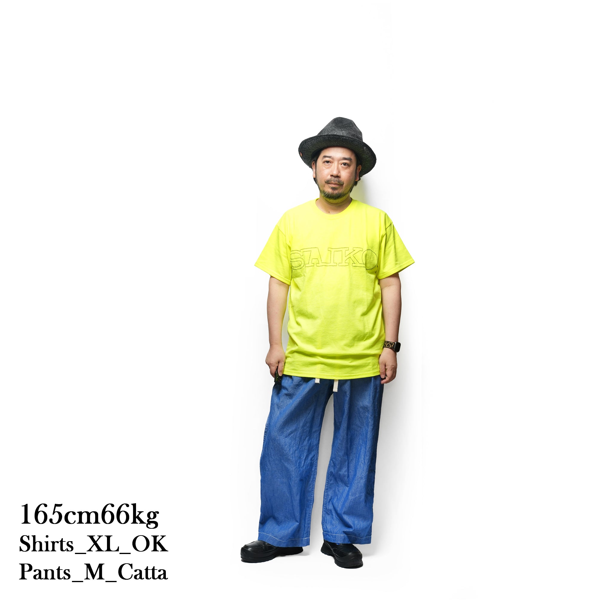 SAIKO STITCH S/S TEE – N/Yellow | OK【ネコポス選択可能】