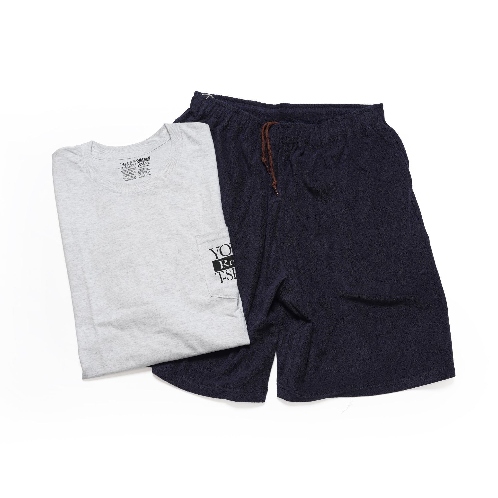 №166 [ US marines Pile shorts ］ ノベルティＴシャツ付き🚬 | RELAX FIT