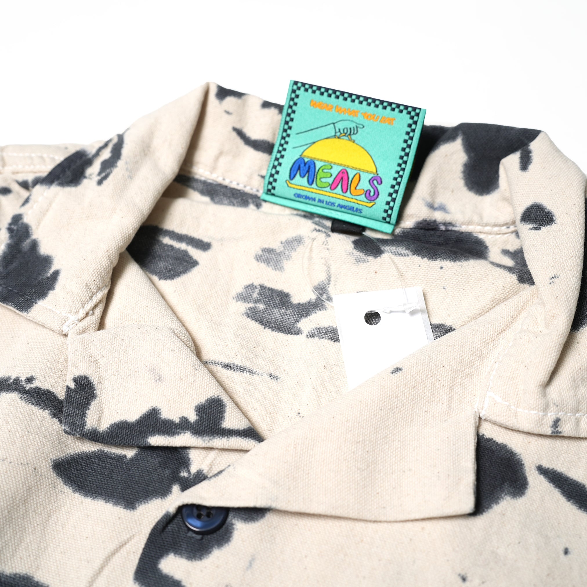 No:MC14-BC SS24 | Name:Work Shirt Fancy | Color:Blue Cheese【MEALS CLOTHING_ミールズクロージング】