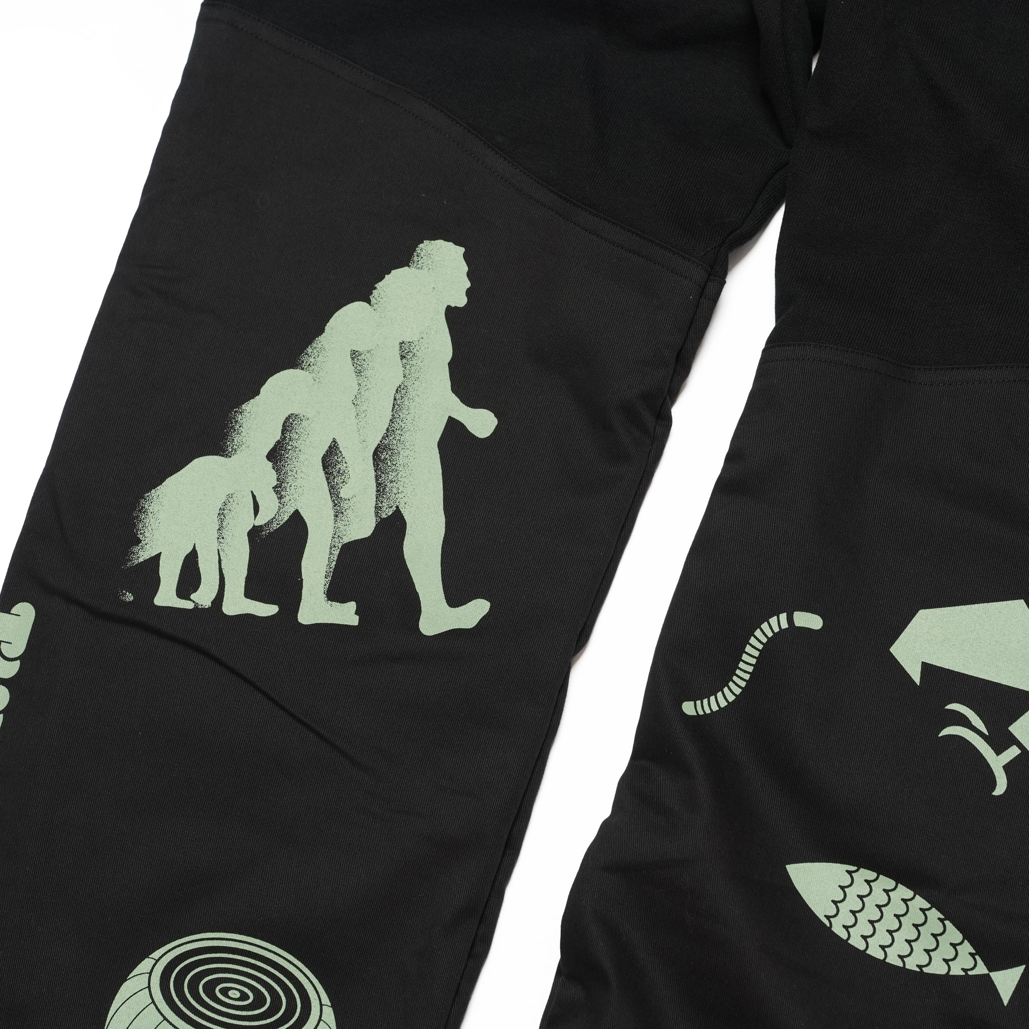 Print Sweat Pants – Black | FU-AH