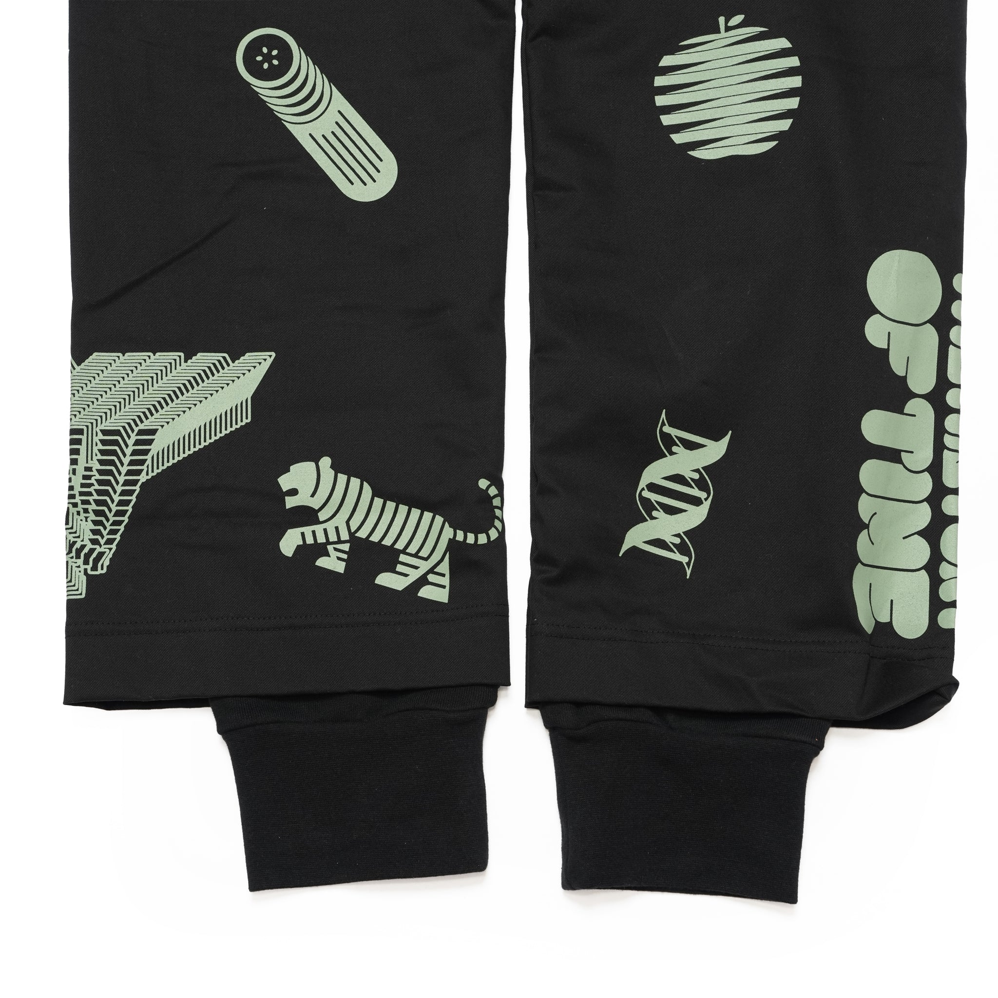 Print Sweat Pants – Black | FU-AH