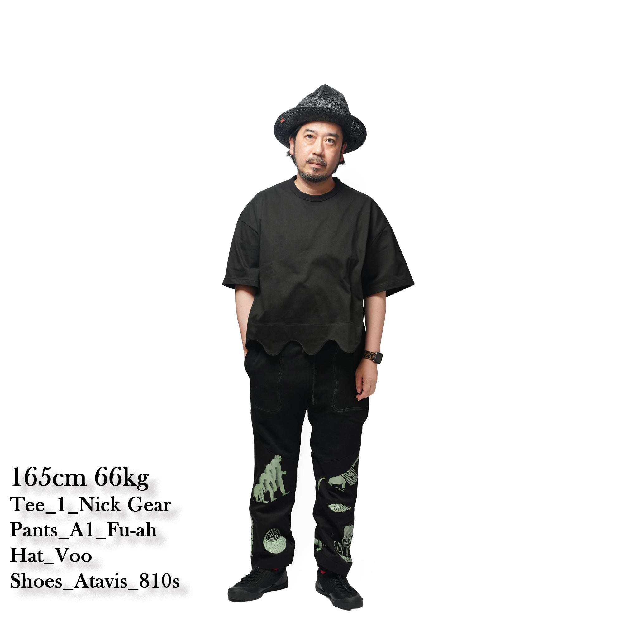 Print Sweat Pants – Black | FU-AH