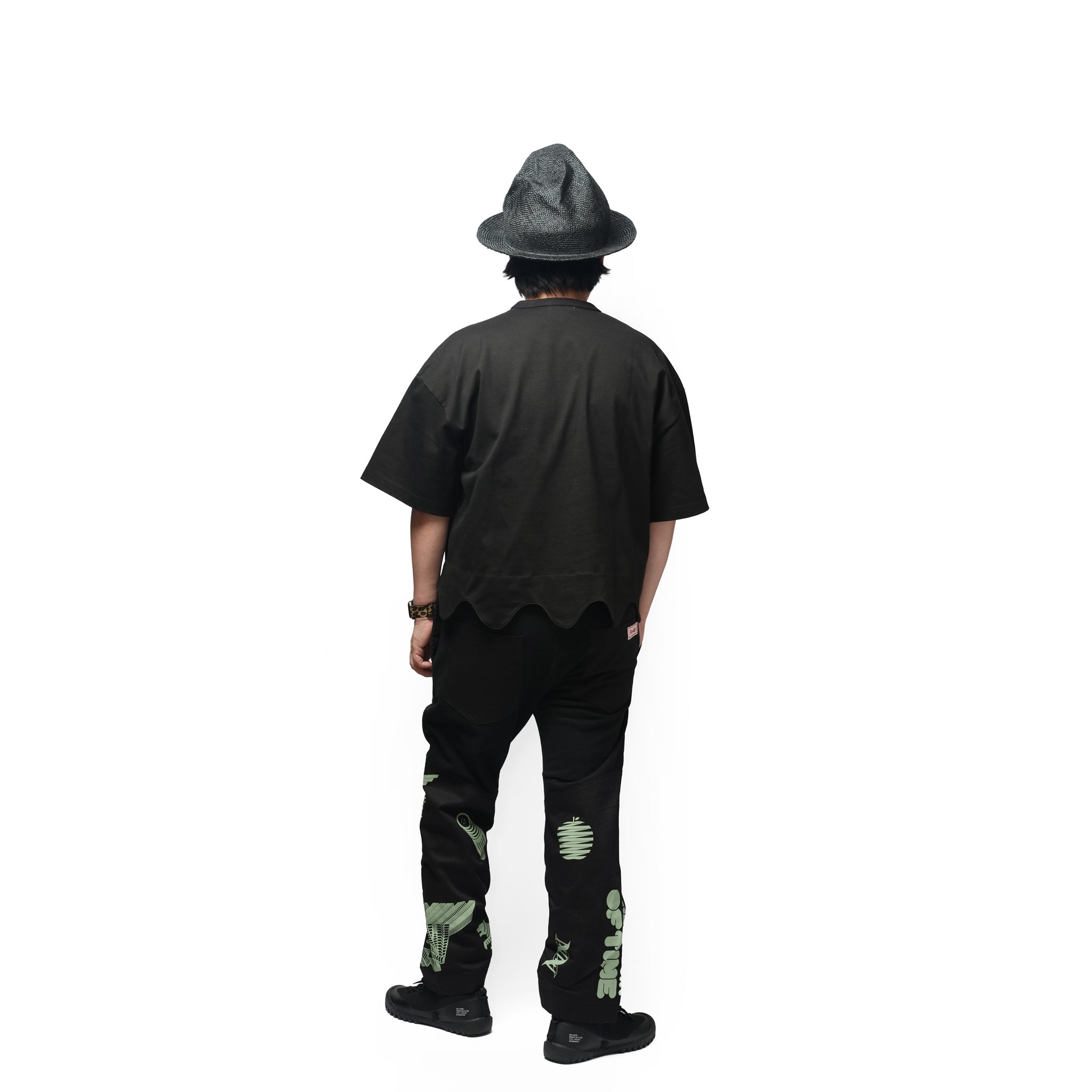 Print Sweat Pants – Black | FU-AH