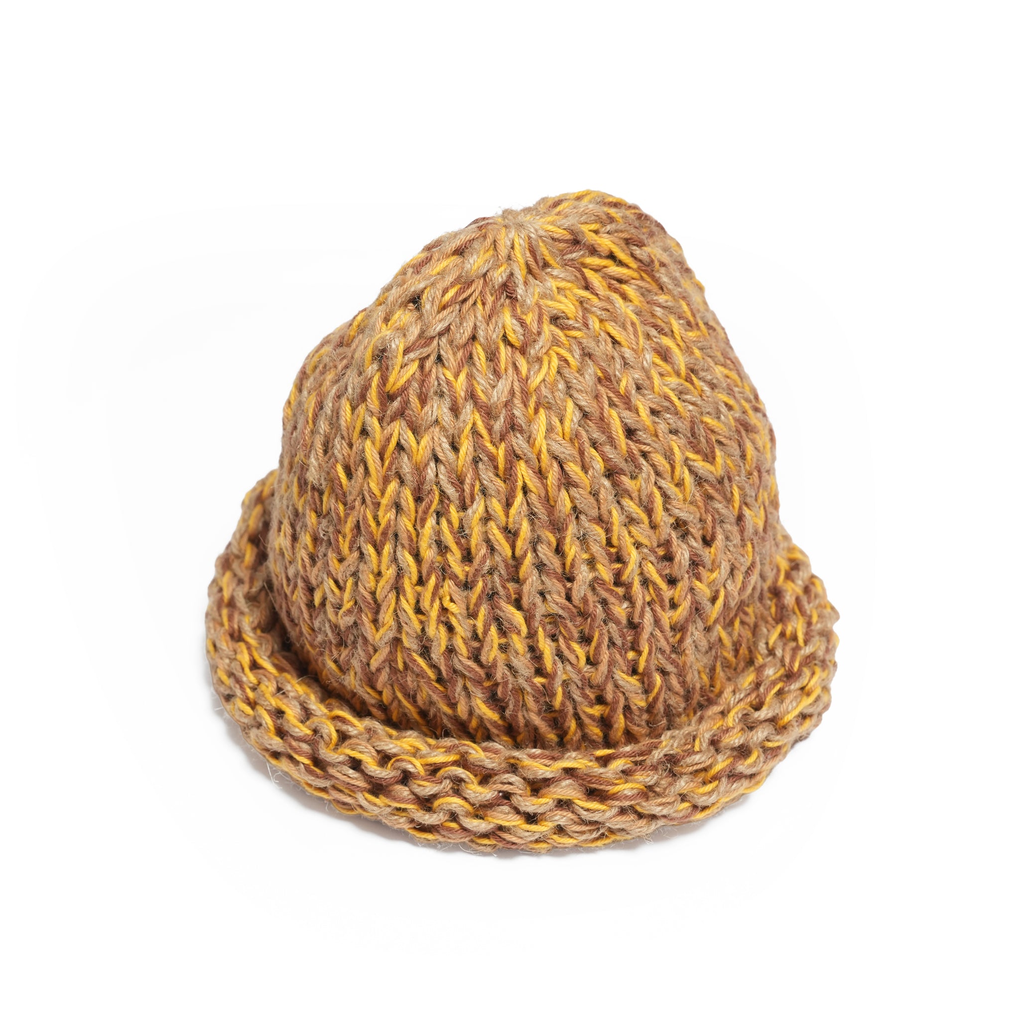 Roll Knit Cap | Color_Beige | No_IA-26-139_Beige【INDIETRO ASSOCIATION_インディエトロアソシエーション】