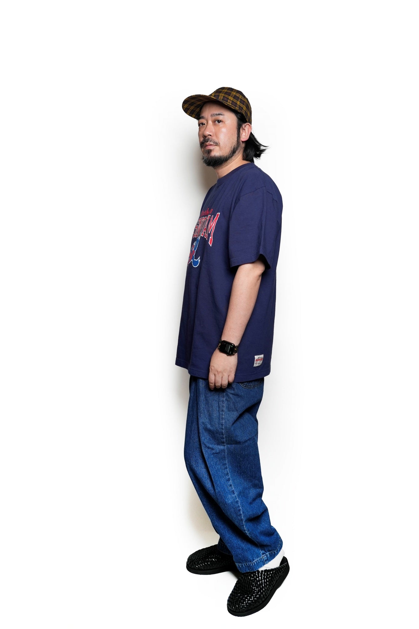 JC2484907 | Nasngwam.×Jhanksn PARK TEE | Color:Navy / Ash Gray【NASNGWAM_ナスングワム】