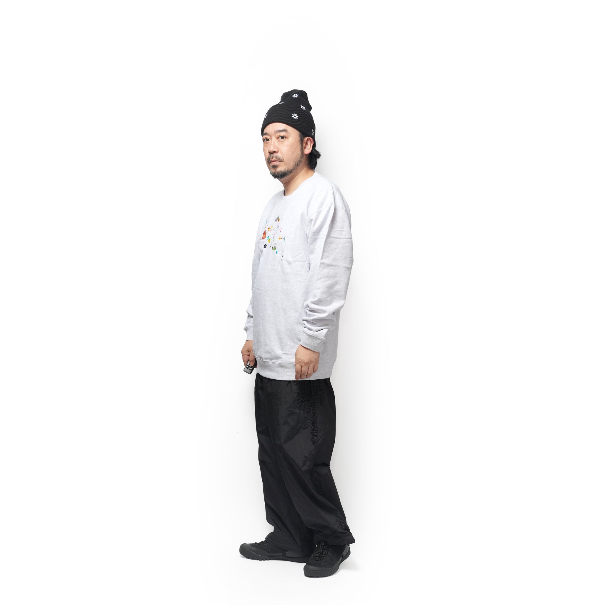Sample embroidery sweat – Gray | NICK GEAR | 入荷予定アイテム
