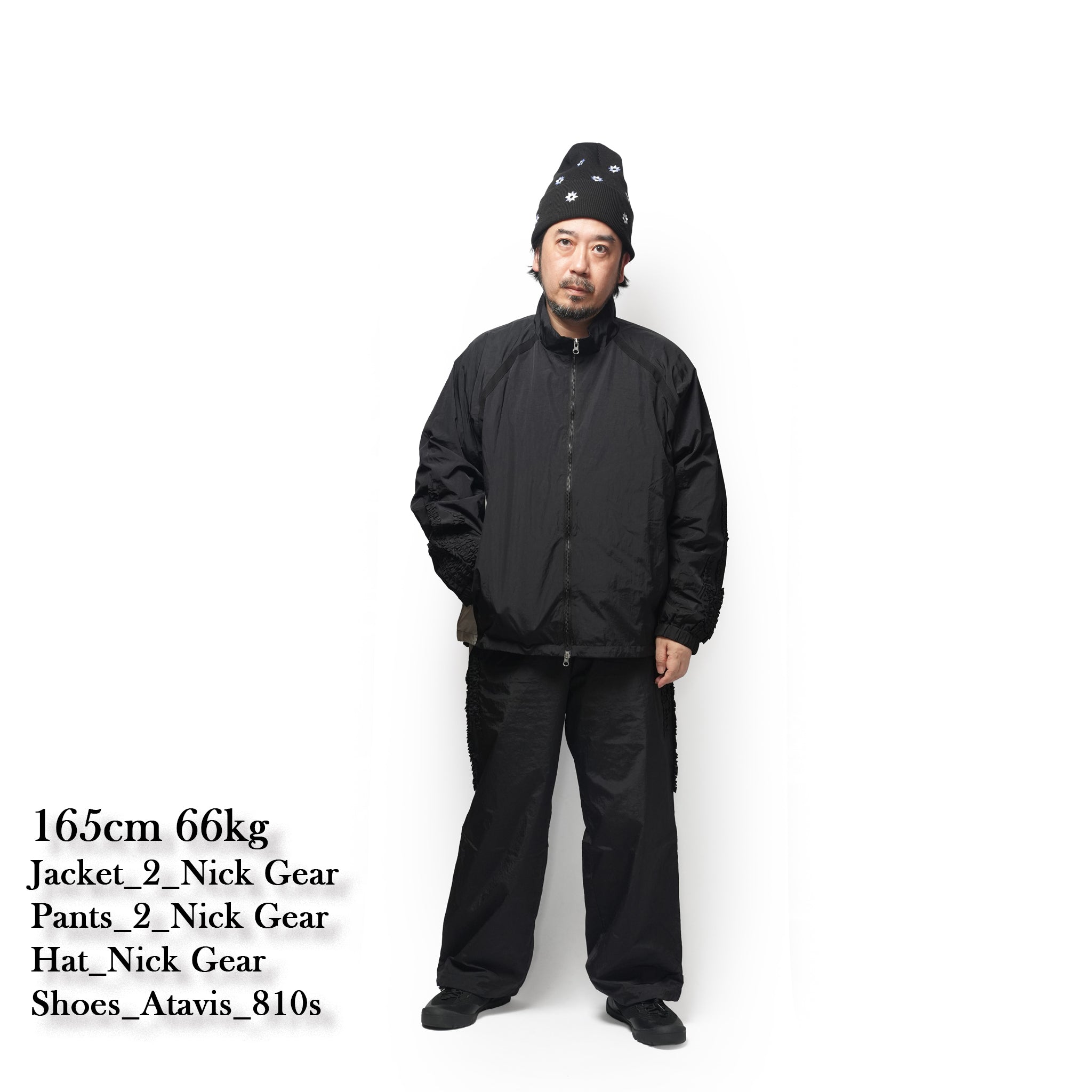 Nylon Ruffle Jacket – Black | NICK GEAR | 入荷予定アイテム