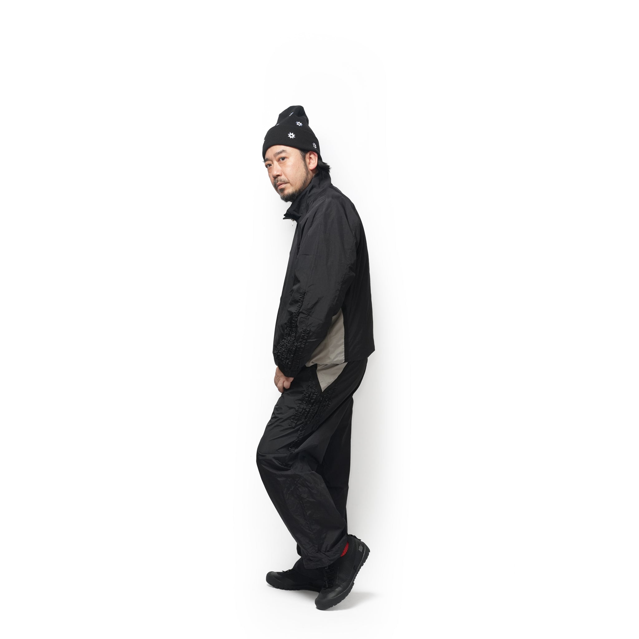 Nylon Ruffle Jacket – Black | NICK GEAR | 入荷予定アイテム