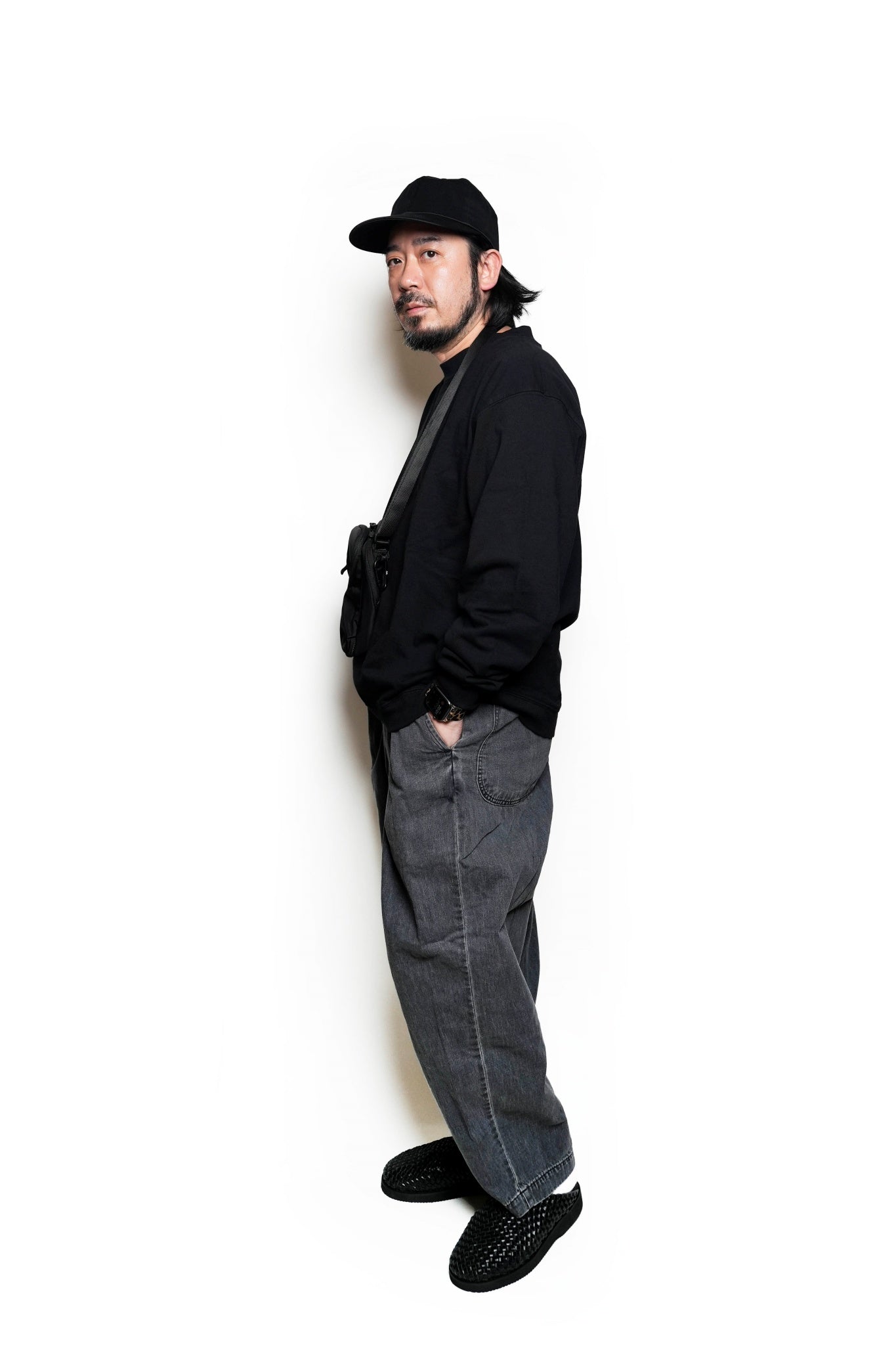 RELAX FIT №11　NPID  denim Beachslacks Color:ストーンウォッシュブラック【RELAX FIT_リラックスフィット】