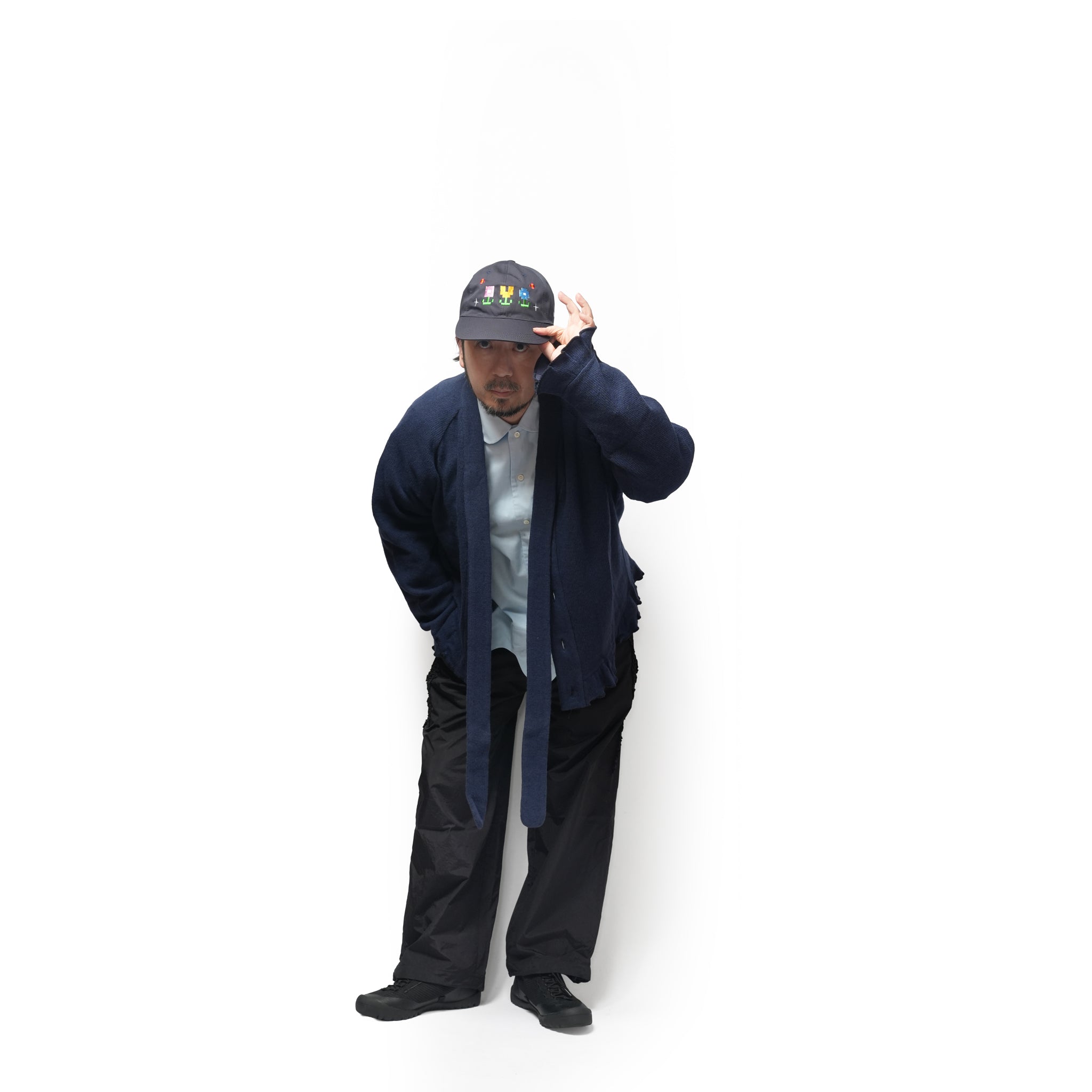 Bow tie cardigan – Navy | NICK GEAR | 入荷予定アイテム