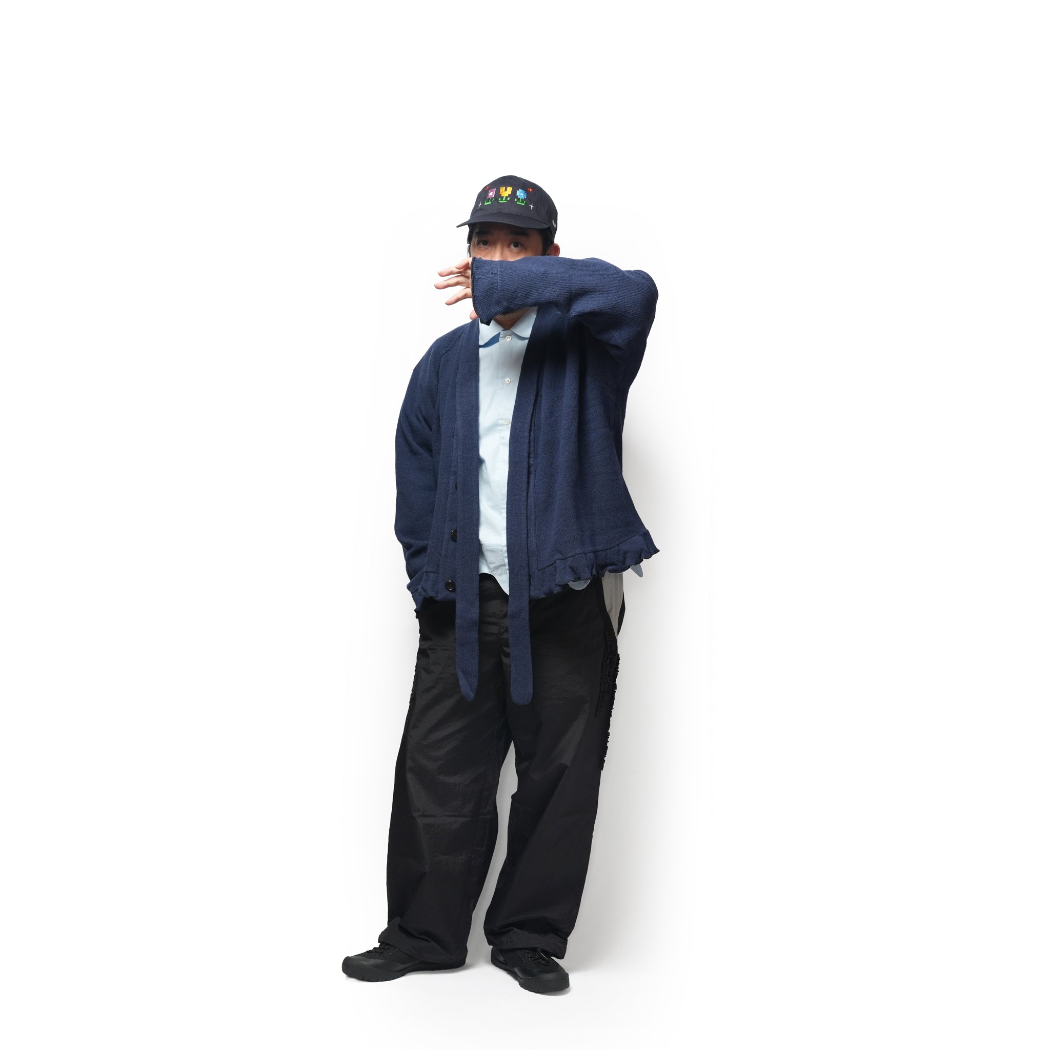 Bow tie cardigan – Navy | NICK GEAR | 入荷予定アイテム