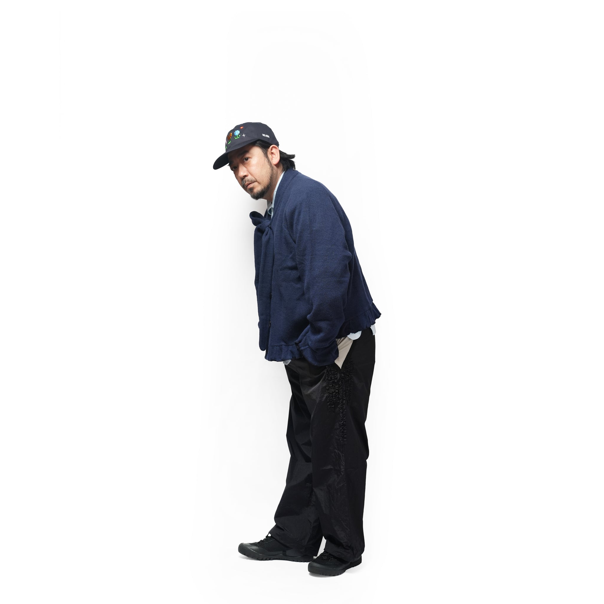 Bow tie cardigan – Navy | NICK GEAR | 入荷予定アイテム