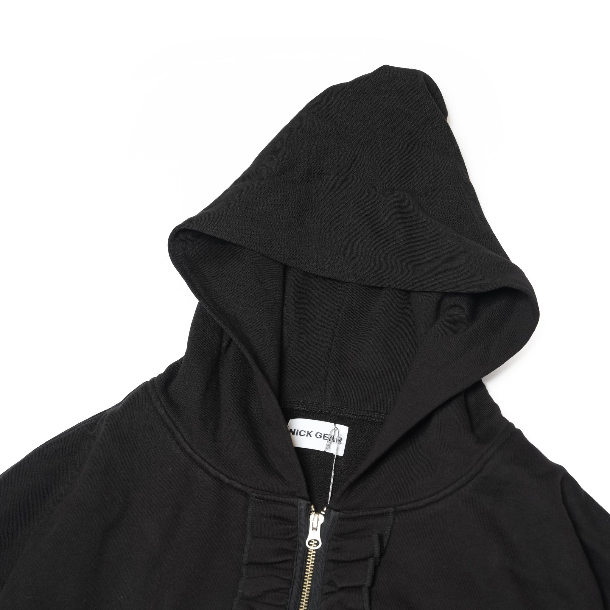 Frill Zip up sweat – Black | NICK GEAR | 入荷予定アイテム