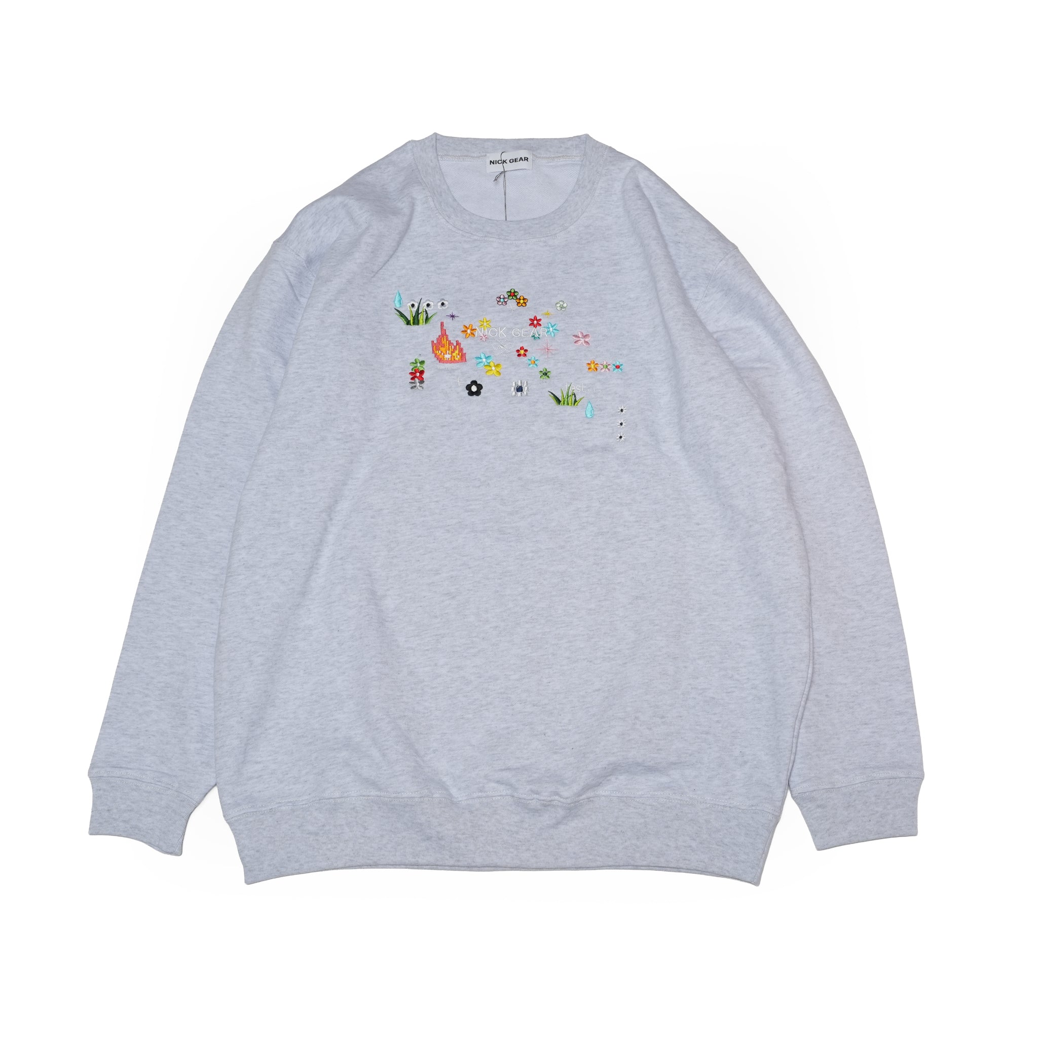 Sample embroidery sweat – Gray | NICK GEAR | 入荷予定アイテム