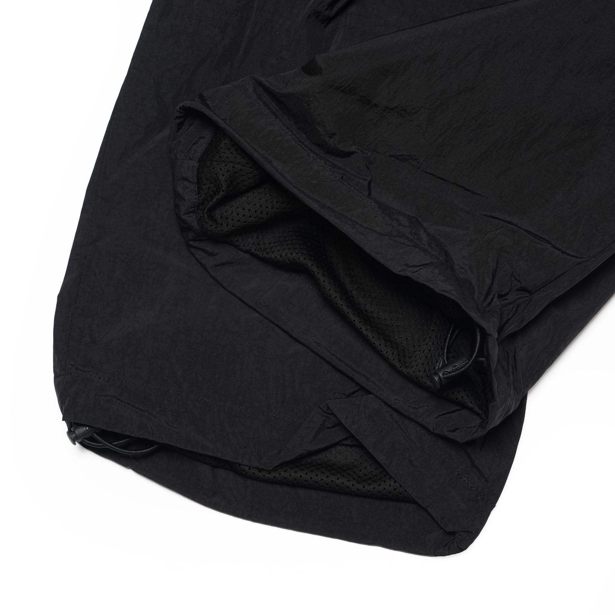 Nylon Ruffle pants – Black | NICK GEAR | 入荷予定アイテム