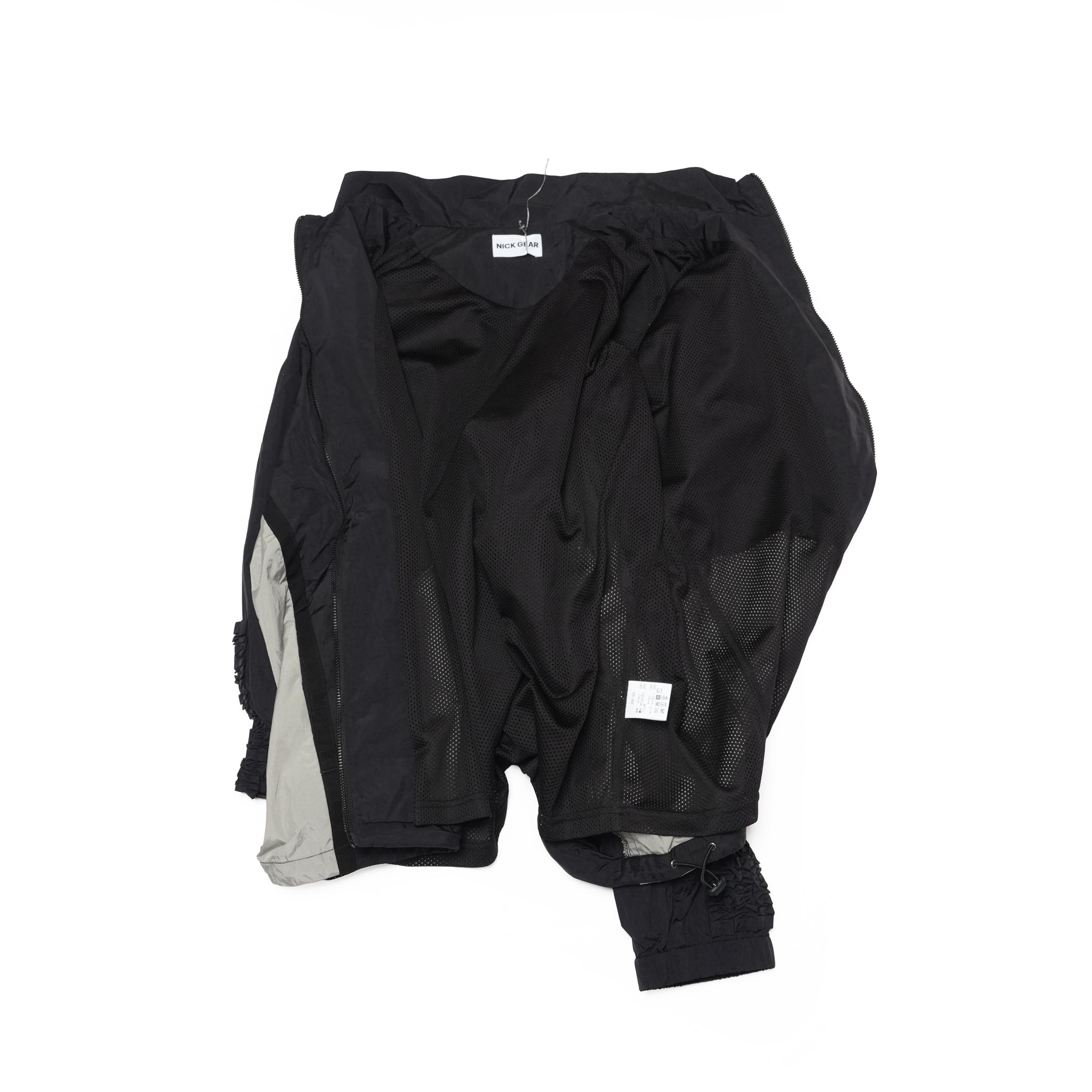 Nylon Ruffle Jacket – Black | NICK GEAR | 入荷予定アイテム