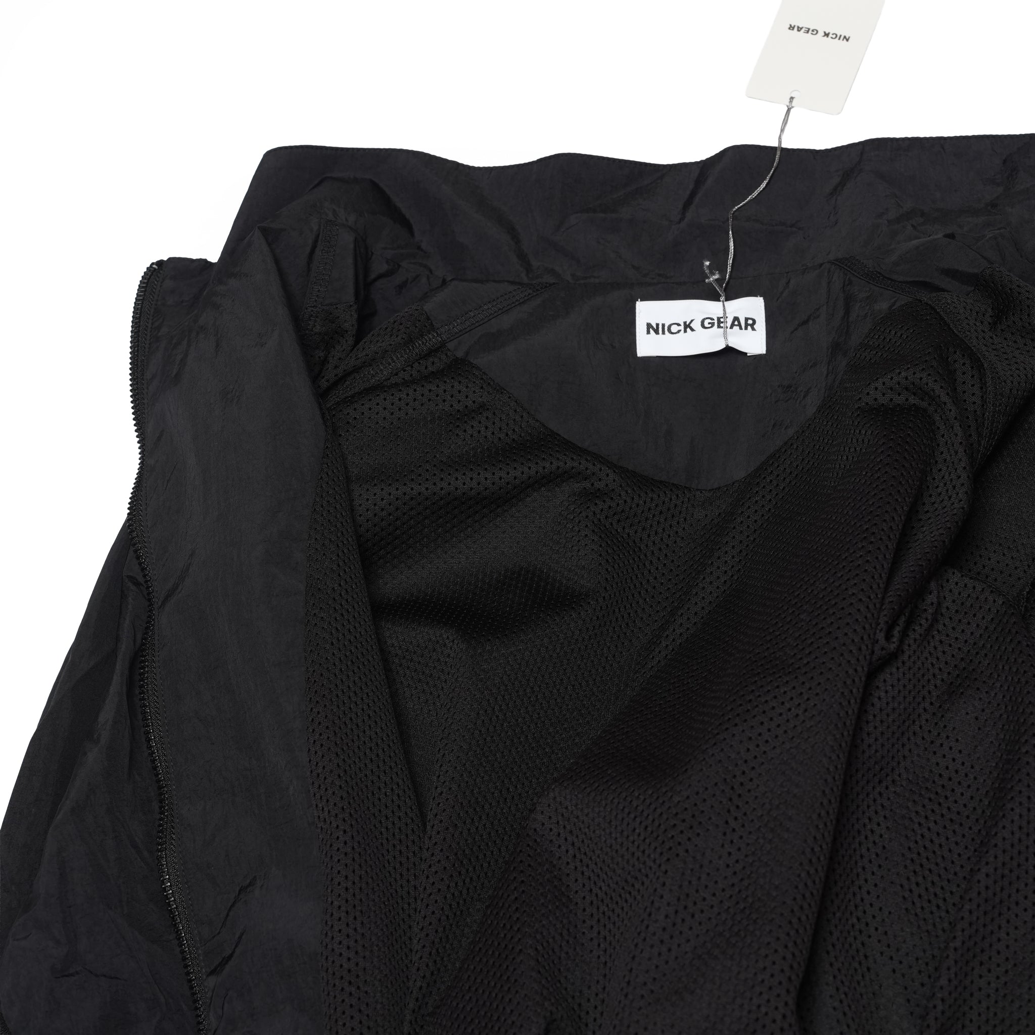 Nylon Ruffle Jacket – Black | NICK GEAR | 入荷予定アイテム