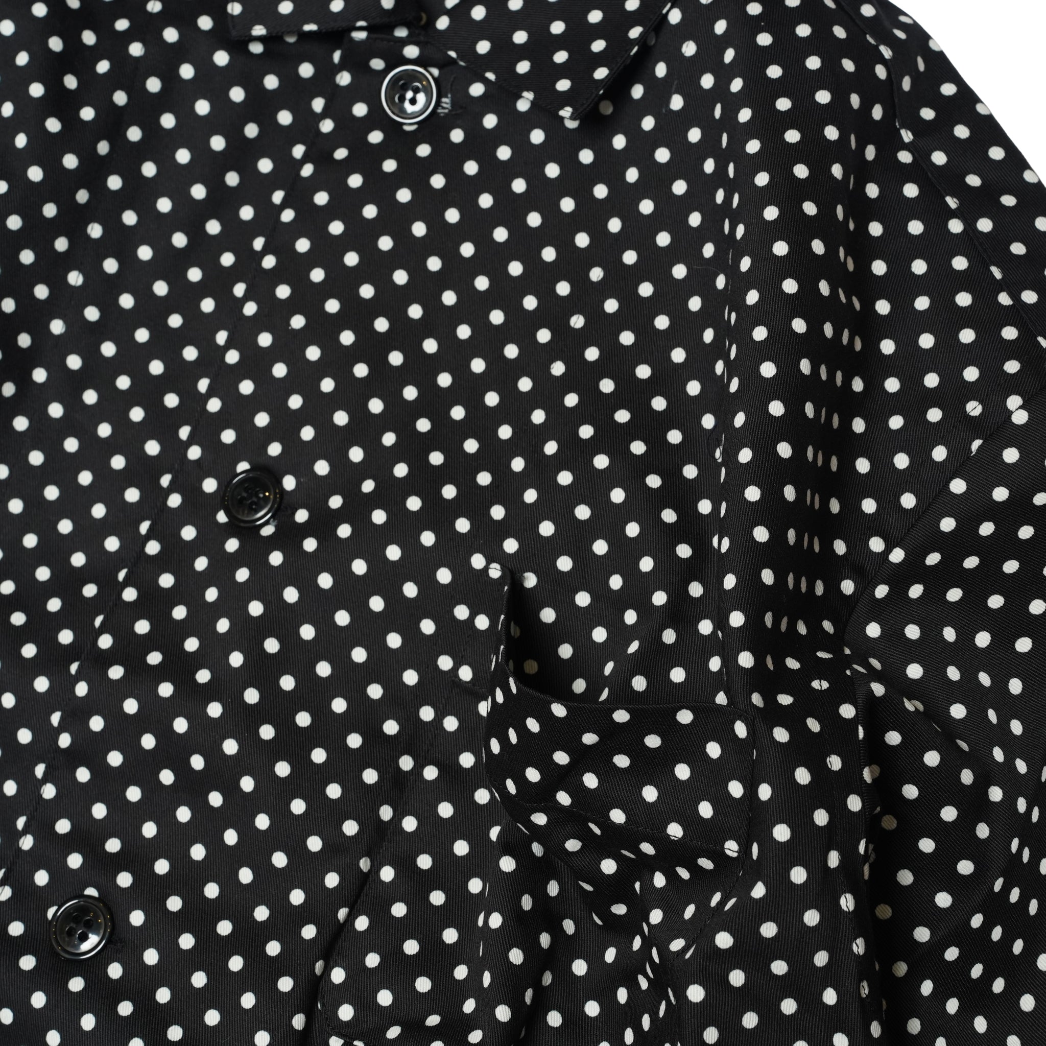 Dot Gather shirt – Black | NICK GEAR | 入荷予定アイテム