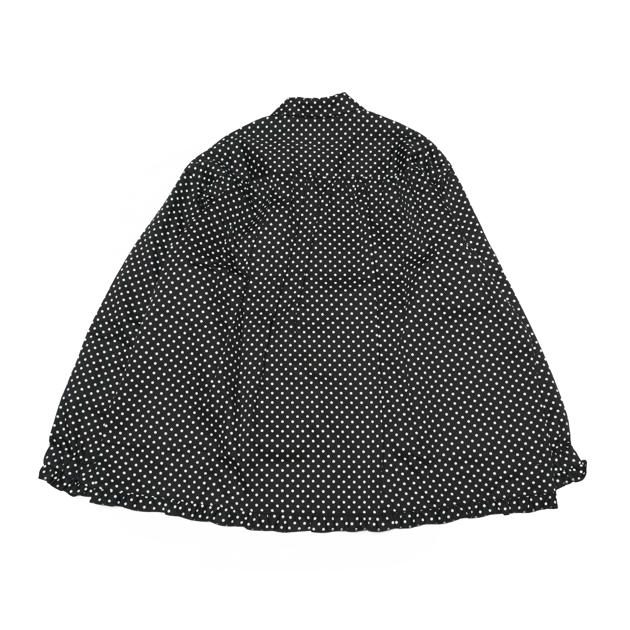 Dot Gather shirt – Black | NICK GEAR | 入荷予定アイテム
