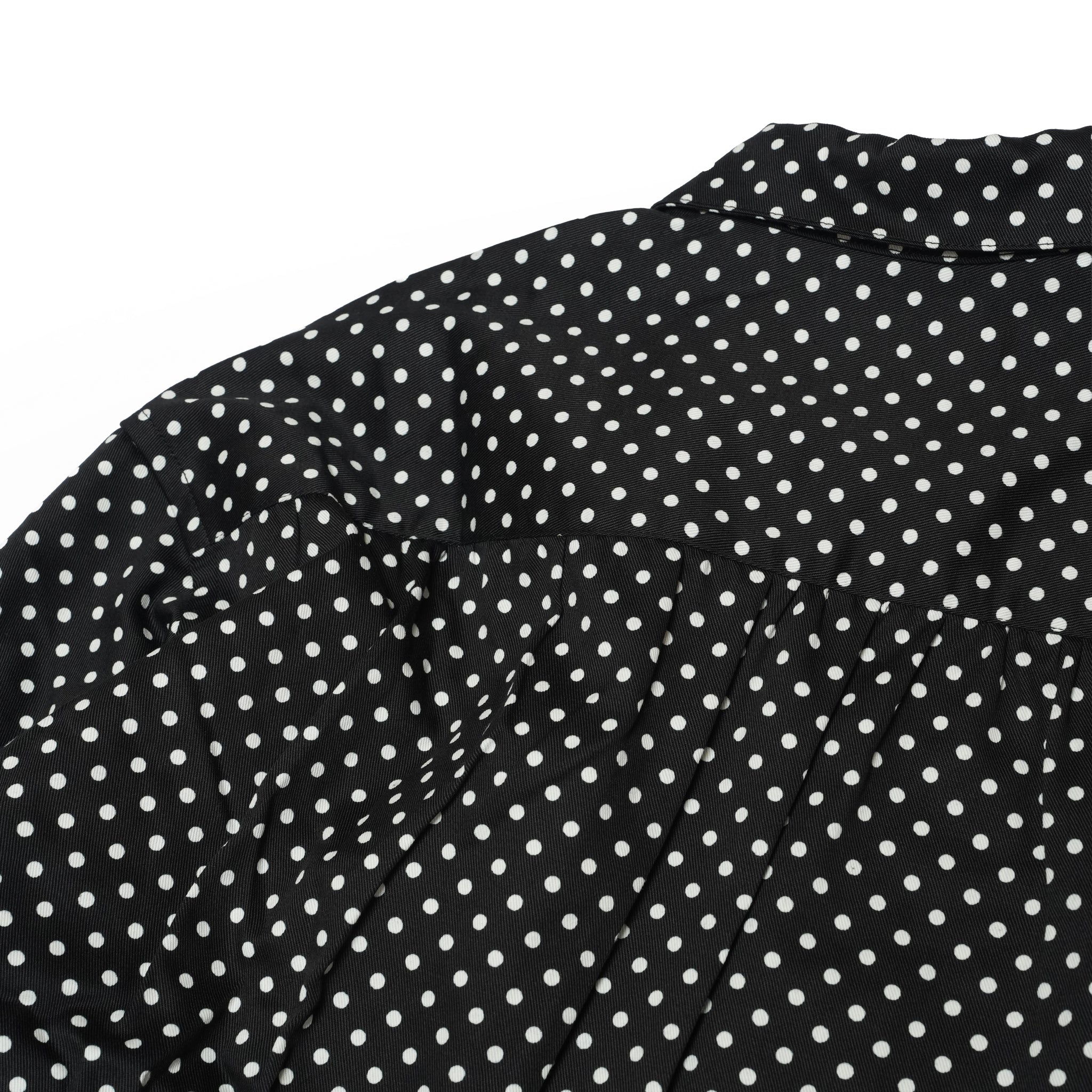 Dot Gather shirt – Black | NICK GEAR | 入荷予定アイテム