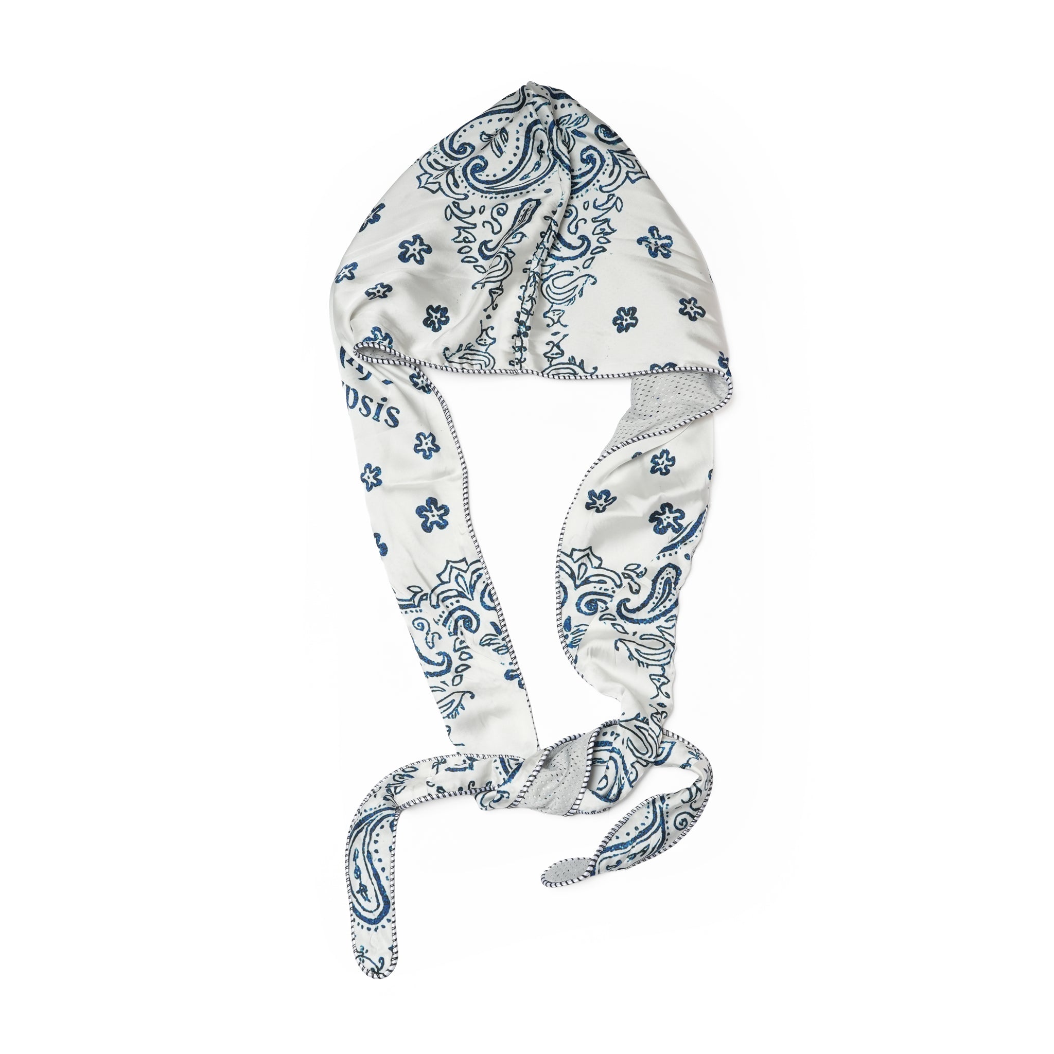 (A)crypsis® Amoeba Paisley Hooded Scarf - White